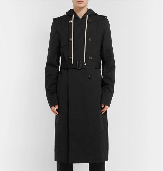 Hooded Raincoat in Black – SVRN