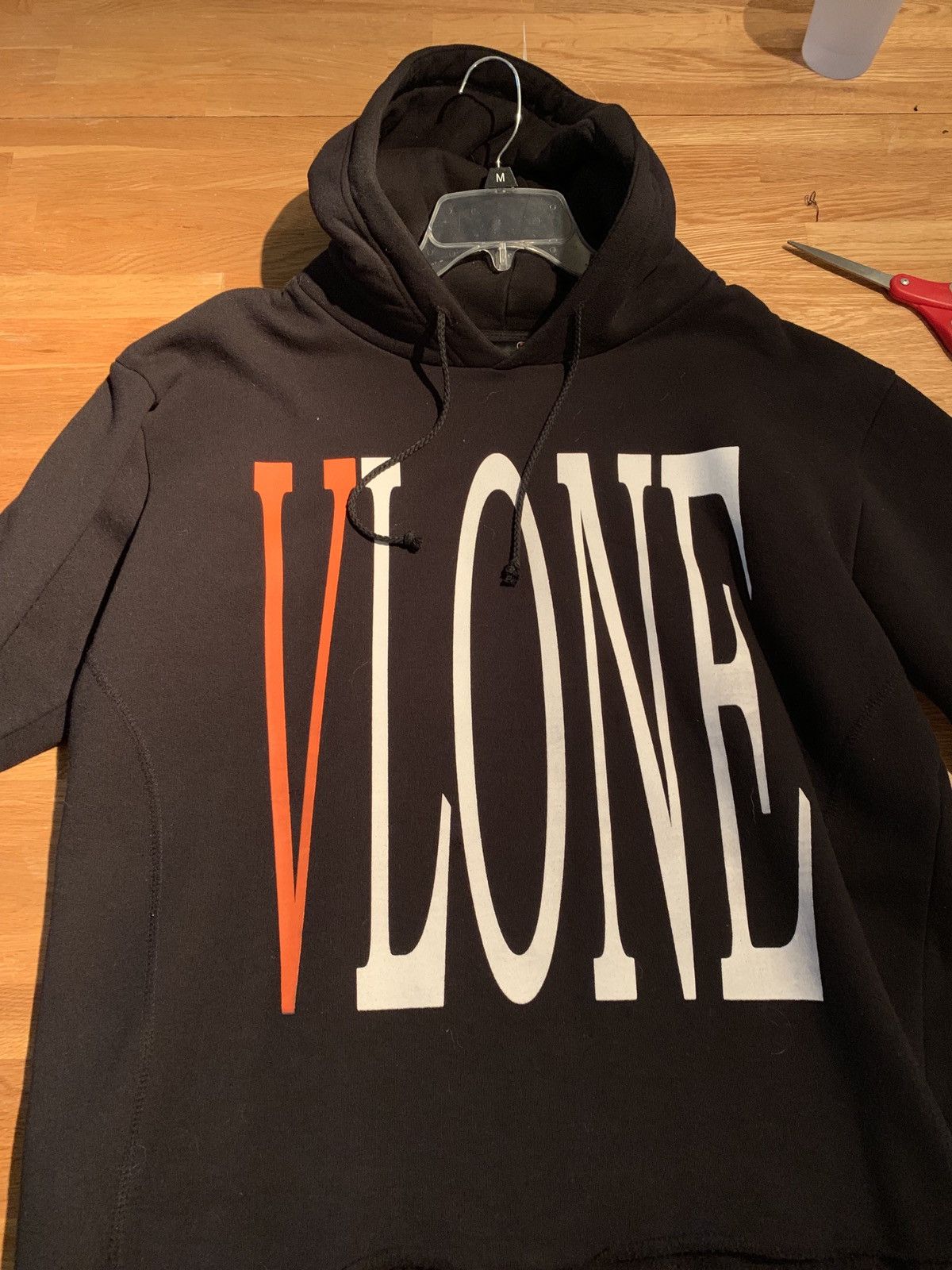 Vlone VLONE Staple Hoodie Orange / Black | Grailed