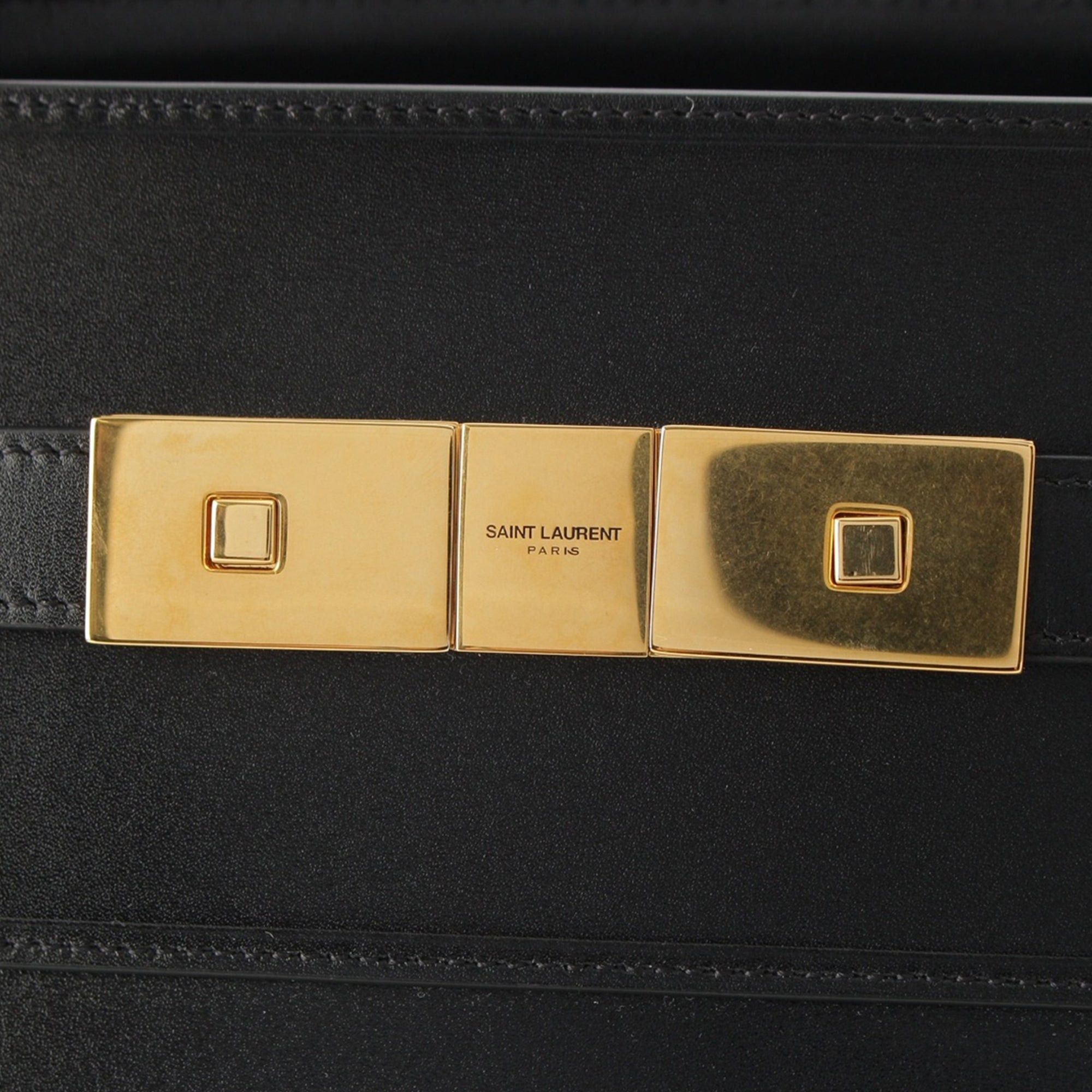 Saint Laurent Paris Smooth Calfskin Manhattan North South Shopper Tote Size ONE SIZE - 10 Thumbnail
