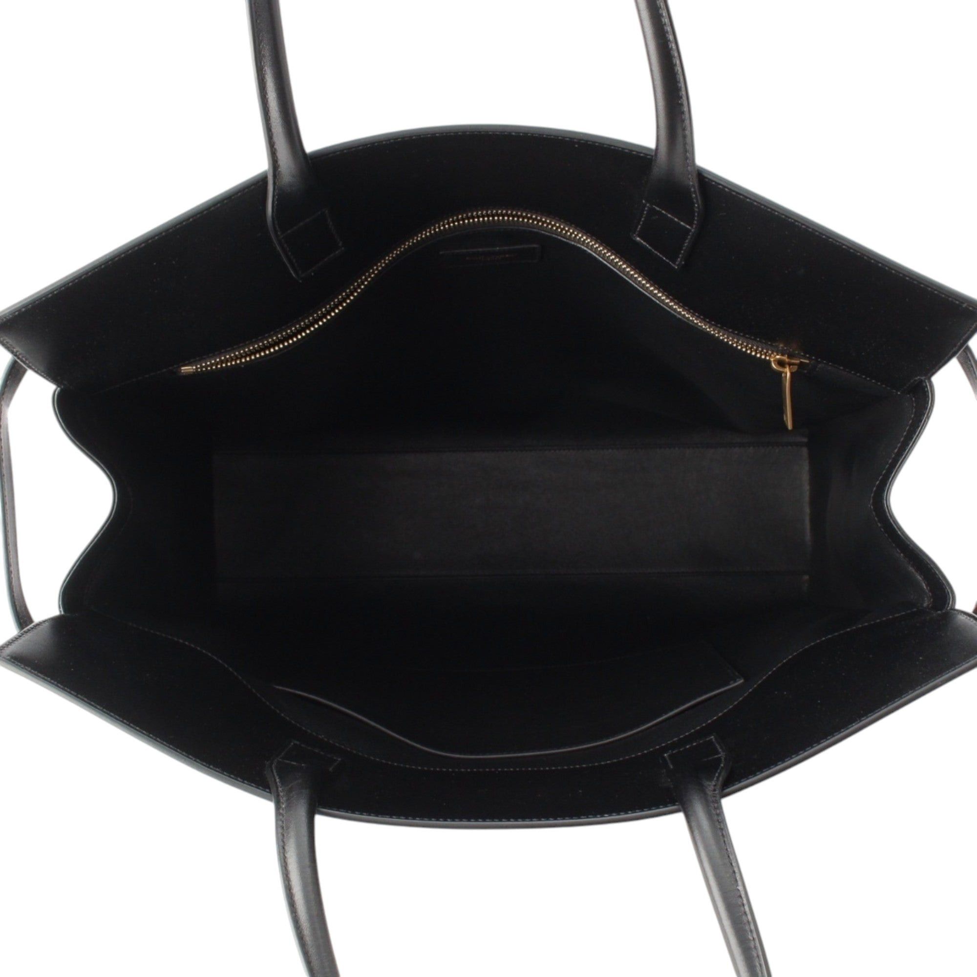 Saint Laurent Paris Smooth Calfskin Manhattan North South Shopper Tote Size ONE SIZE - 6 Thumbnail