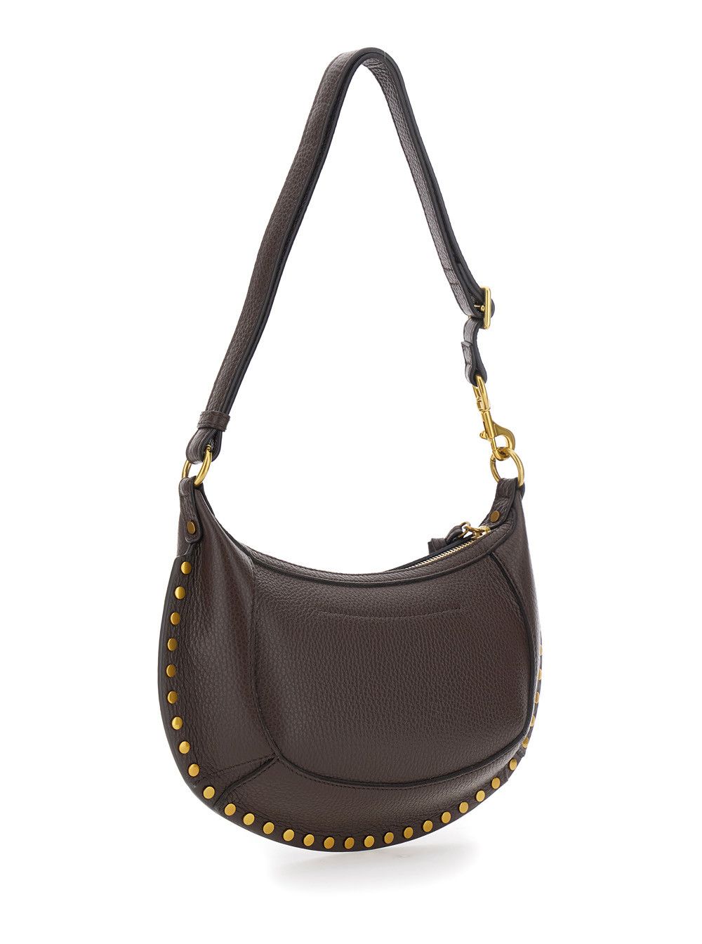 Isabel Marant 'Oskan Moon' Brown Crossbody bag with Half-Moon Silhouette and Logo lettering on the Front in Leather for Women Size ONE SIZE - 3 Thumbnail