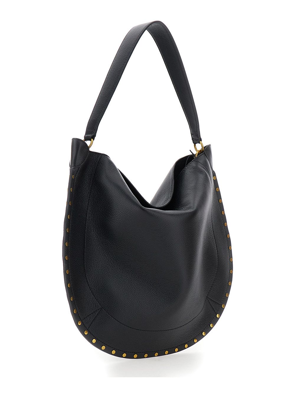 Isabel Marant Shoulder Bag 'Oskan Hobo' with Studded Profile in Black Leather for Women Size ONE SIZE - 3 Thumbnail