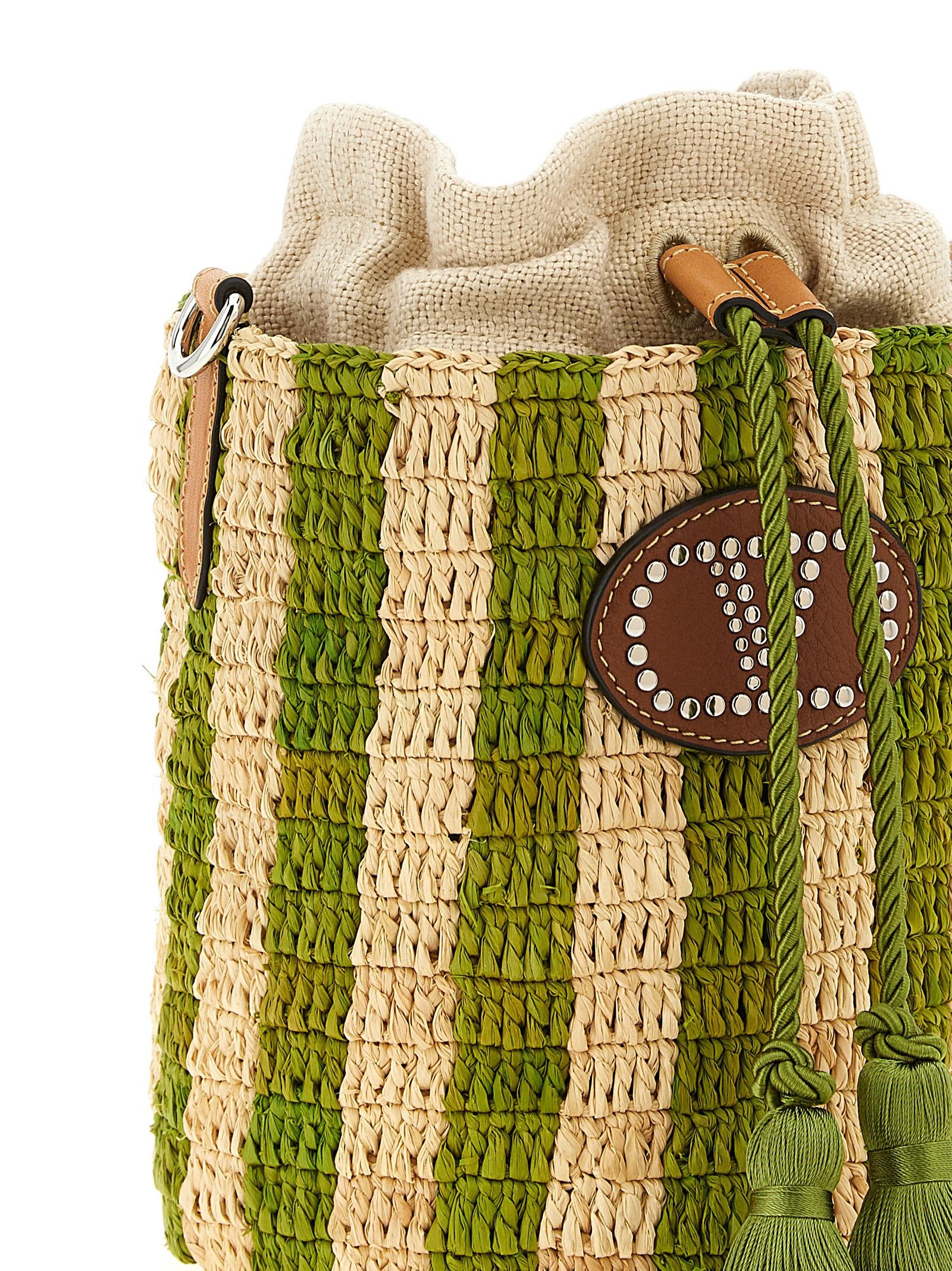 Valentino Valentino Garavani Raffia Small Bucket Bag Size ONE SIZE - 3 Thumbnail