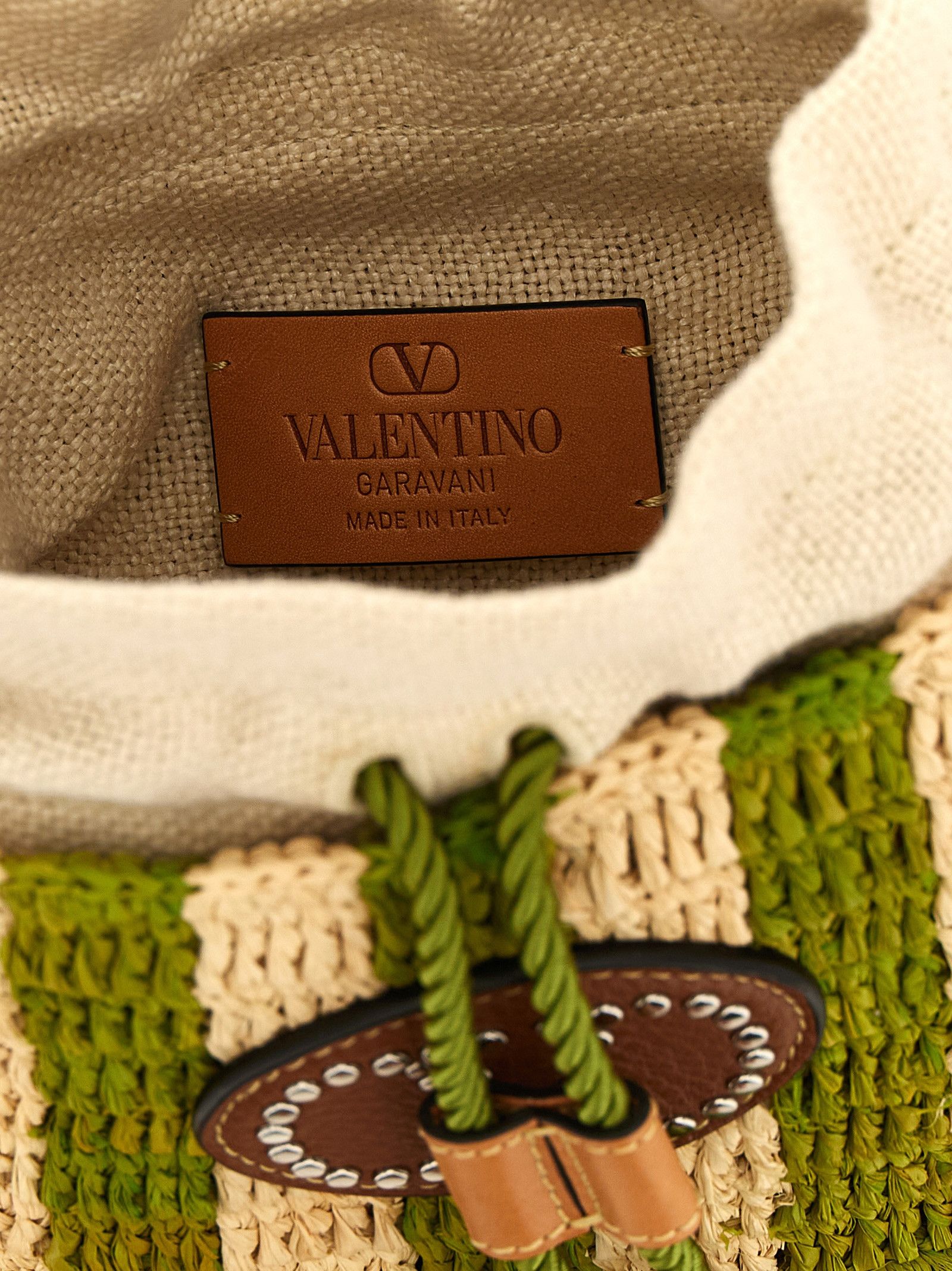 Valentino Valentino Garavani Raffia Small Bucket Bag Size ONE SIZE - 4 Thumbnail