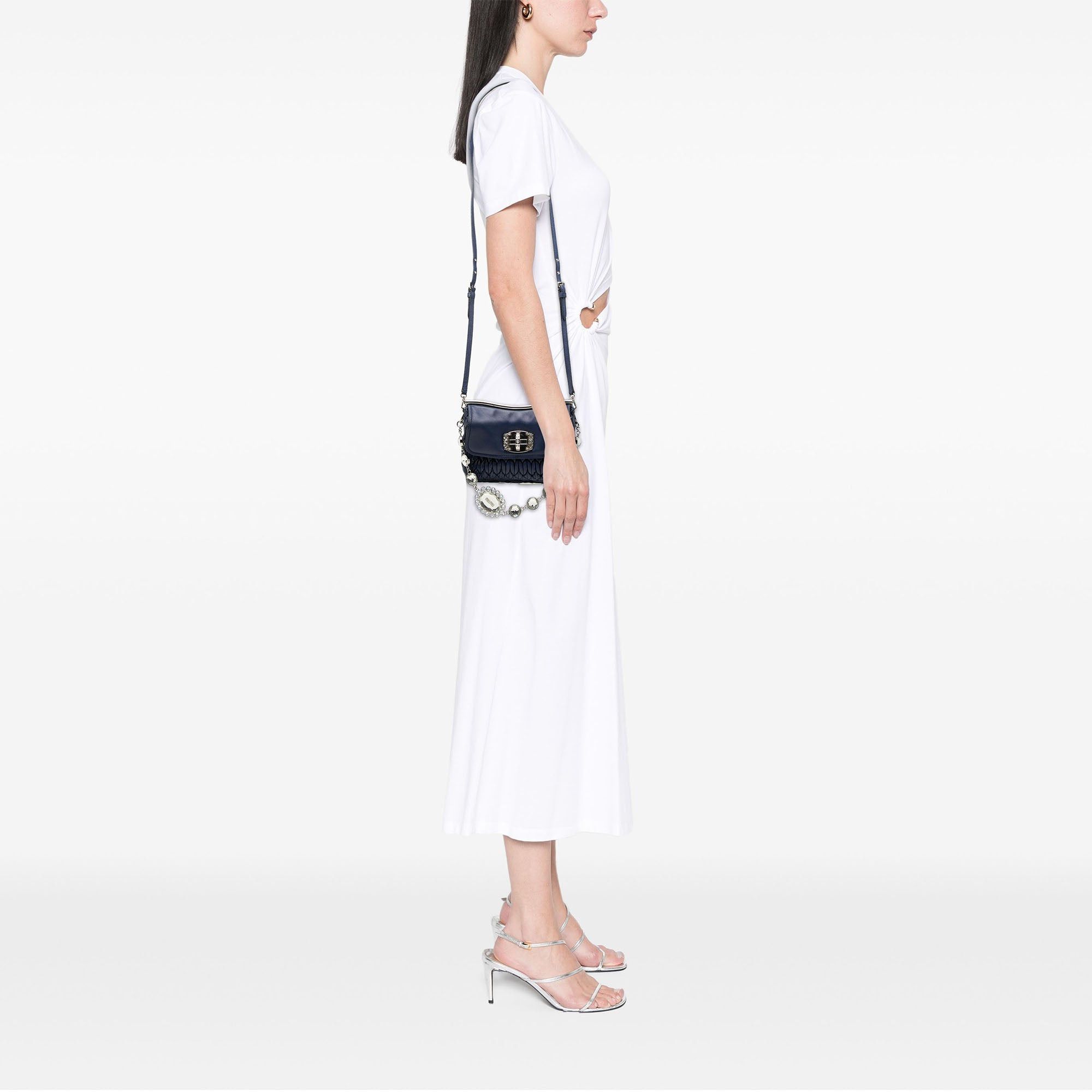 Miu Miu Matelasse Nappa Crystal Frame Flap Satchel Size ONE SIZE - 7 Thumbnail