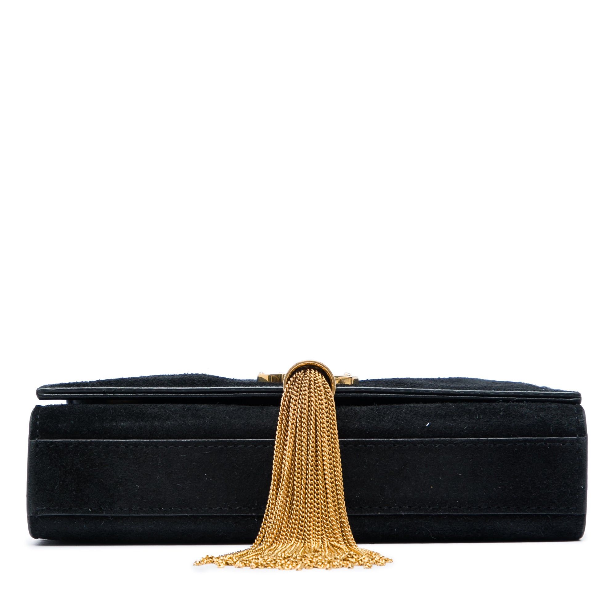 Saint Laurent Paris Suede Monogram Kate Tassel Crossbody Size ONE SIZE - 3 Thumbnail