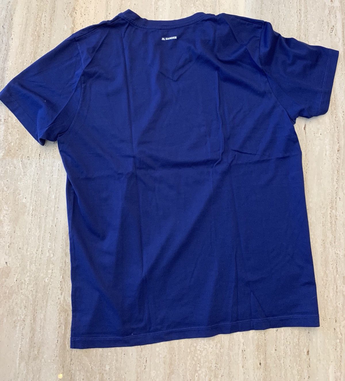 【関税&送料込】Jil Sander Navy Blue Oversize T-Shirt Jil Sander - Oversized Ombré Printed Cotton-Jersey T-Shirt