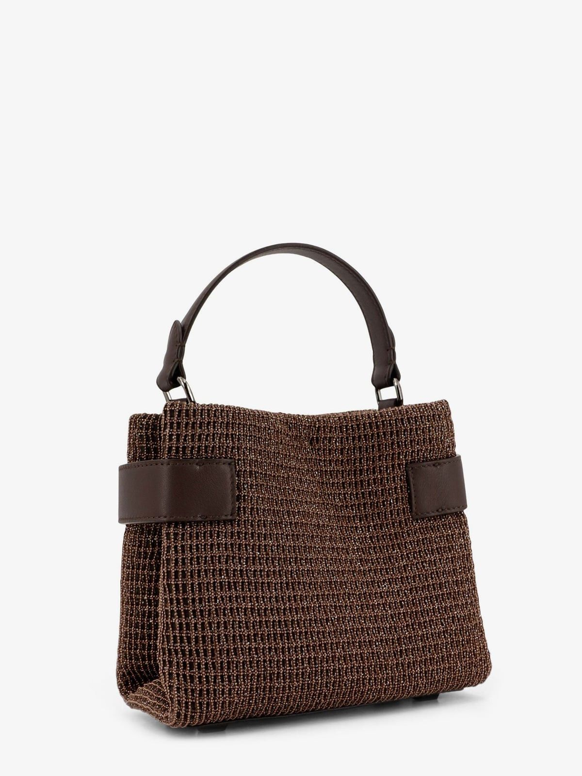 Brunello Cucinelli Brunello Cucinelli Essence Riding leather crossbody bag Size ONE SIZE - 4 Thumbnail