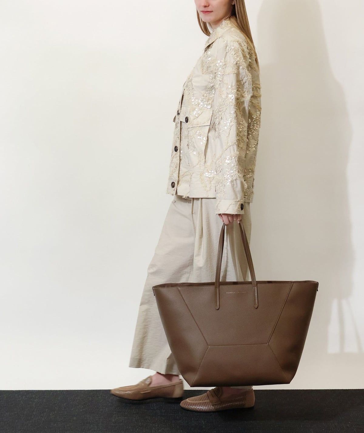 Brunello Cucinelli Brunello Cucinelli BC Duo hammered leather handbag Size ONE SIZE - 2 Thumbnail