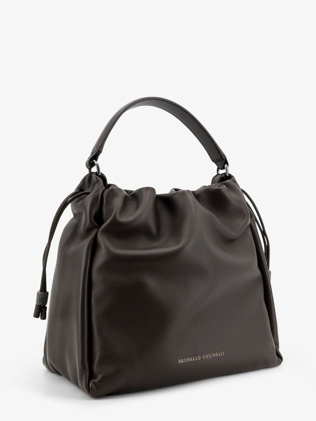 Brunello Cucinelli Brunello Cucinelli Bucket Mellow leather shoulder bag Size ONE SIZE - 3 Thumbnail