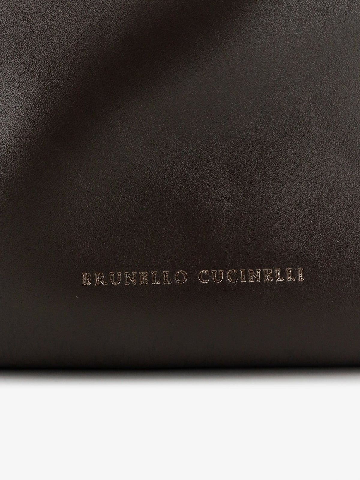 Brunello Cucinelli Brunello Cucinelli Bucket Mellow leather shoulder bag Size ONE SIZE - 5 Thumbnail