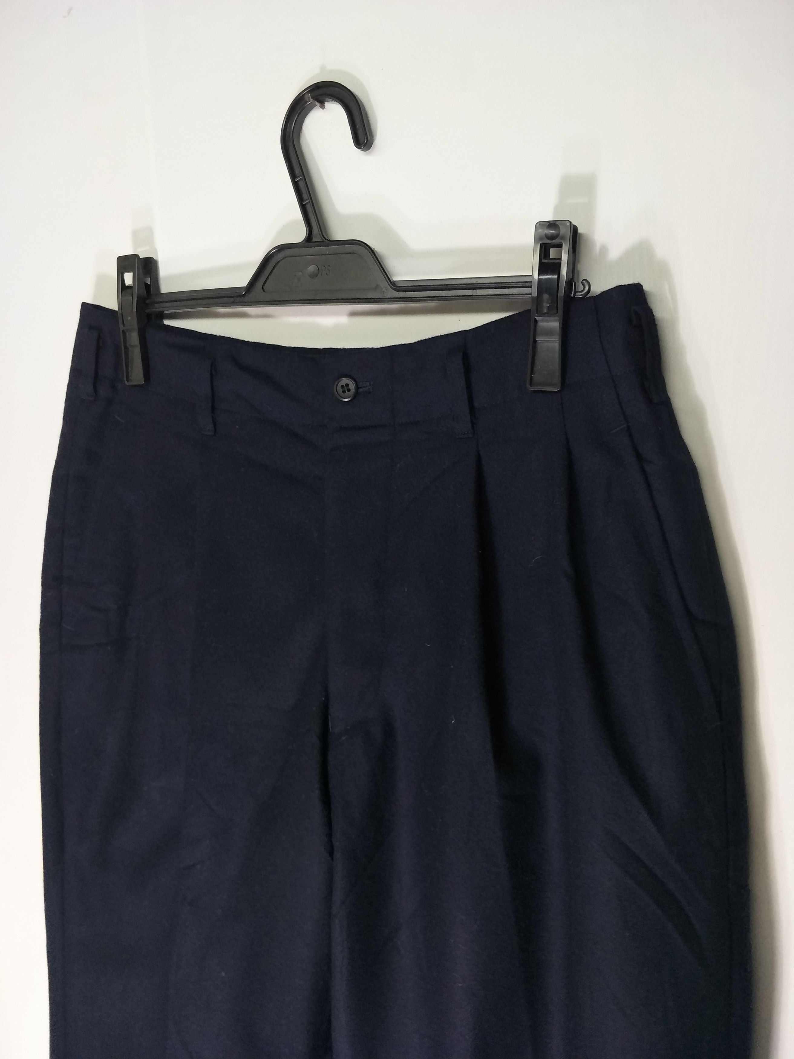 Yohji Yamamoto Yohji Yamamoto Wide Thigh Wool Pants Size US 31 - 8 Thumbnail