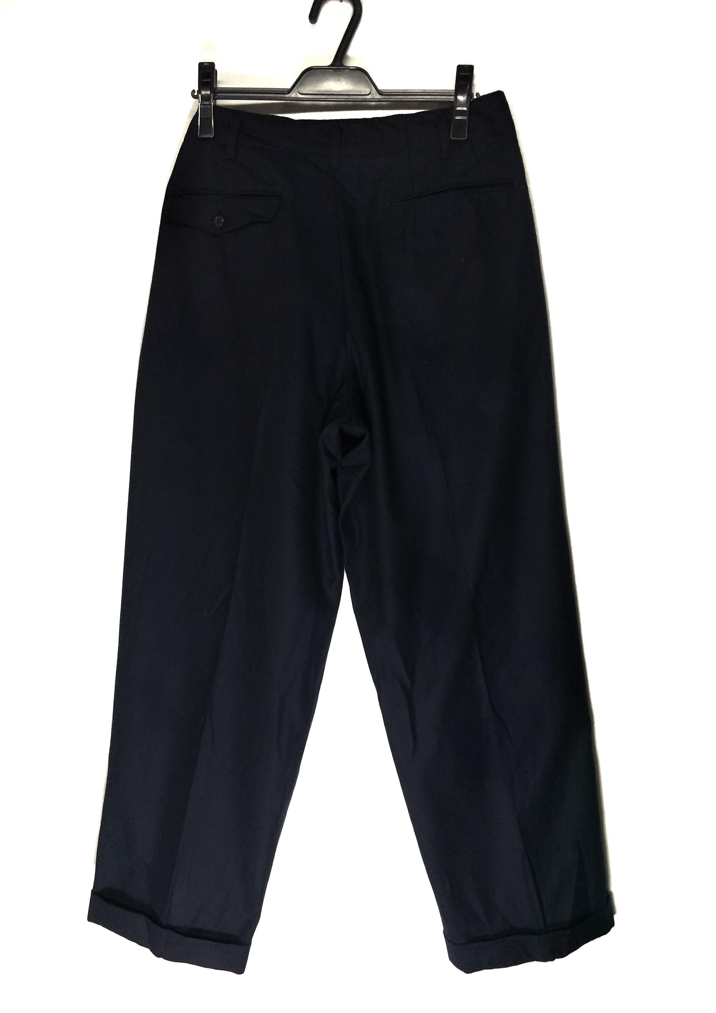 Yohji Yamamoto Yohji Yamamoto Wide Thigh Wool Pants Size US 31 - 2 Thumbnail
