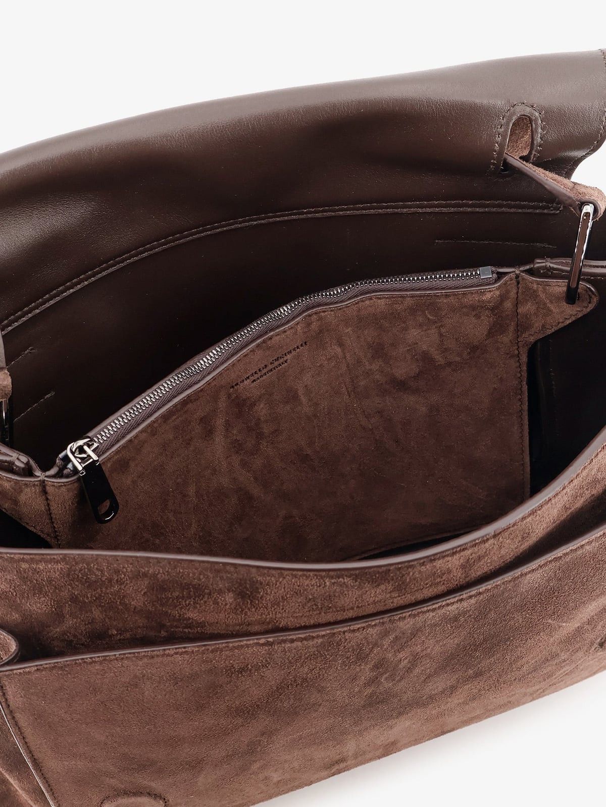 Brunello Cucinelli Brunello Cucinelli Suede crossbody bag with Monili details Size ONE SIZE - 4 Thumbnail