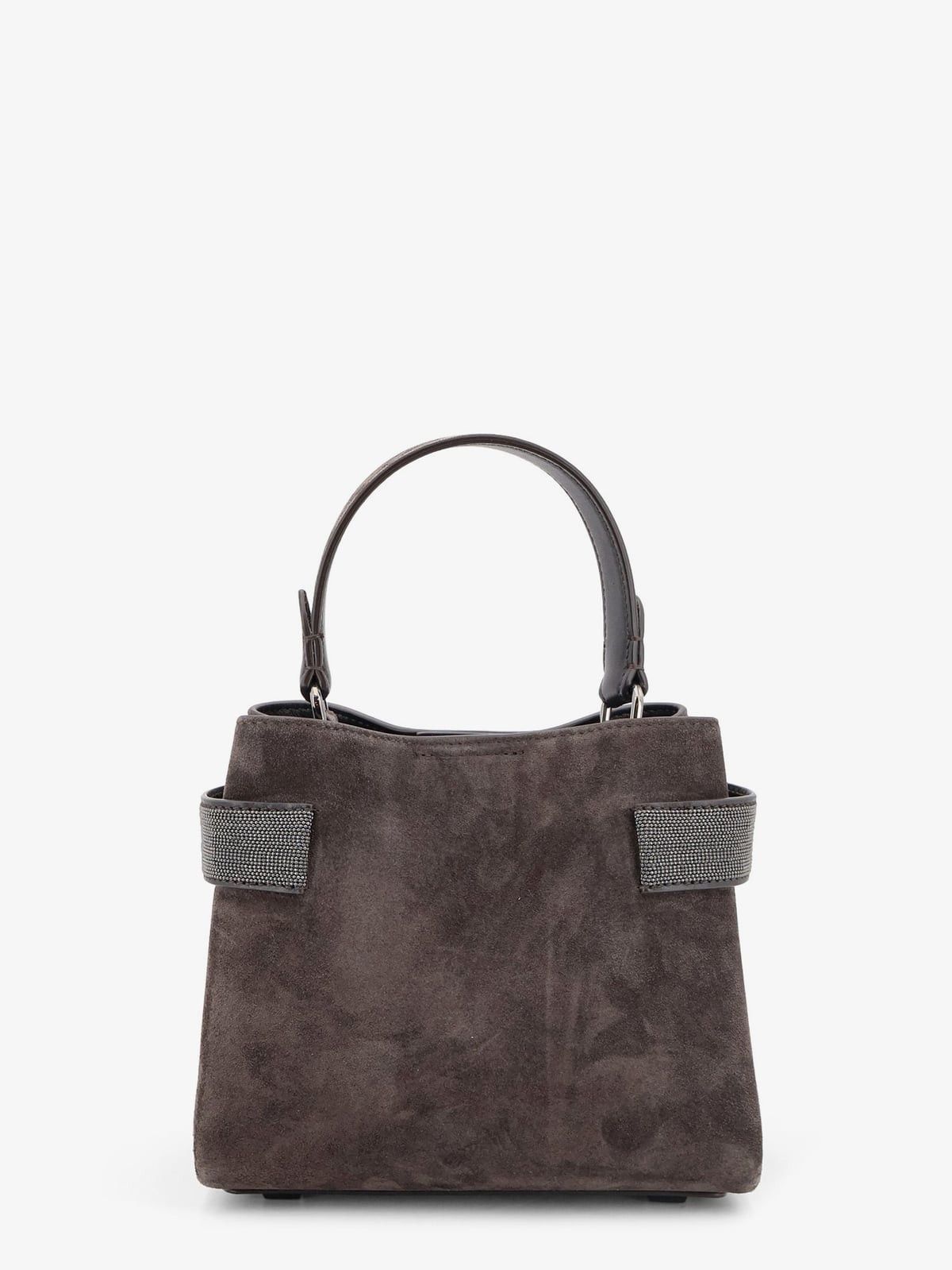 Brunello Cucinelli Brunello Cucinelli Suede crossbody bag with Monili detail Size ONE SIZE - 2 Thumbnail