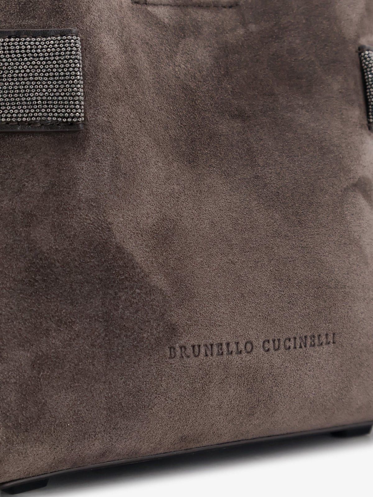 Brunello Cucinelli Brunello Cucinelli Suede crossbody bag with Monili detail Size ONE SIZE - 5 Thumbnail