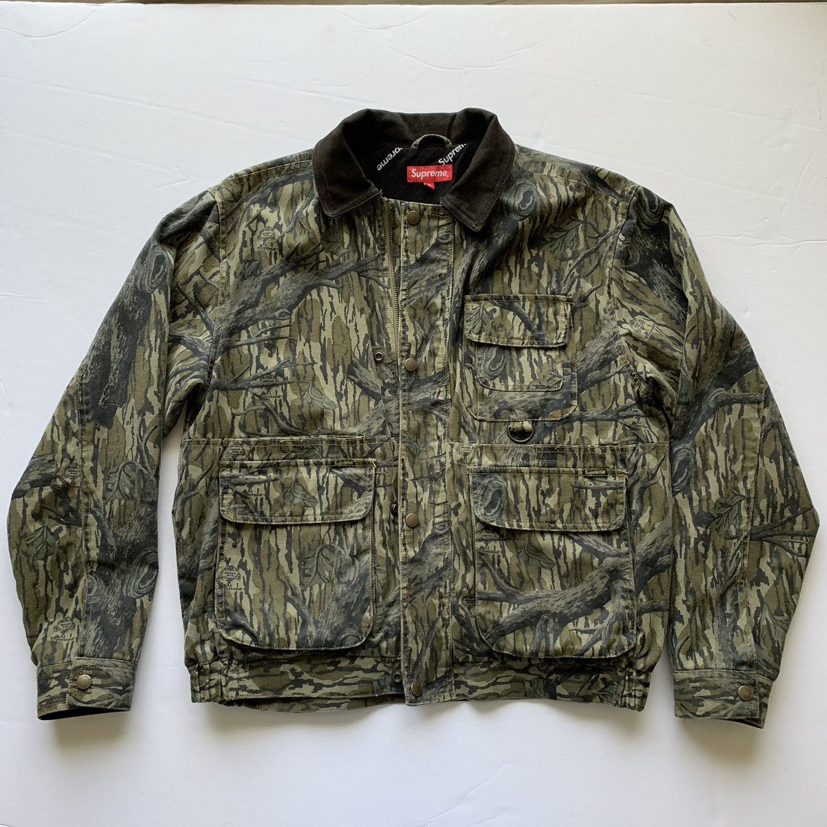 誤差はご了承くださいsupreme field jacket mossy oak camo