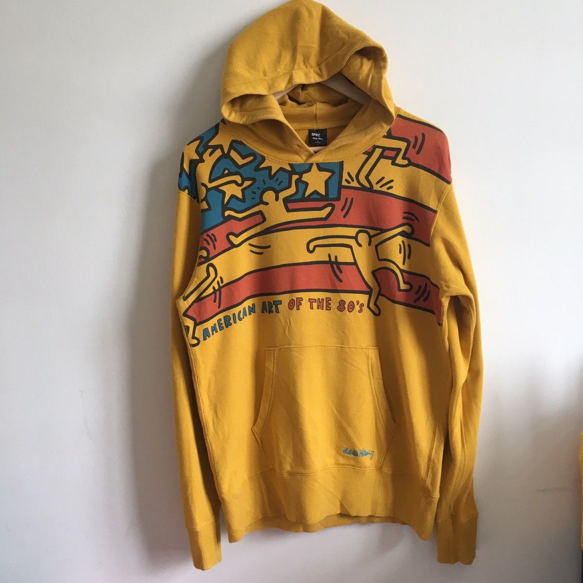 Keith Haring Keith Haring American Art Of The 80’s Nice Flag Hoodie Size US M / EU 48-50 / 2 - 1 Thumbnail