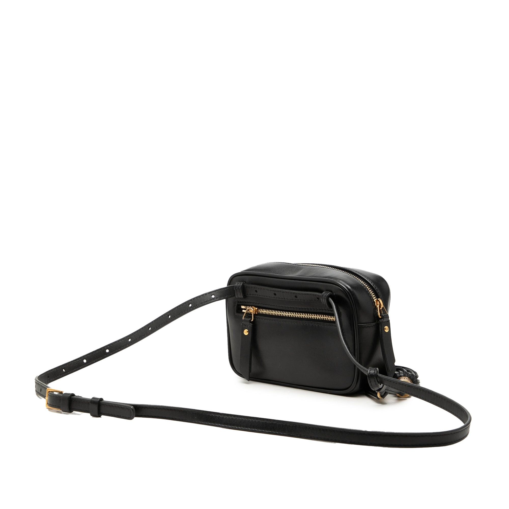 Saint Laurent Paris Chevron Calfskin Monogram Tassel Lou Belt Bag Size ONE SIZE - 2 Thumbnail