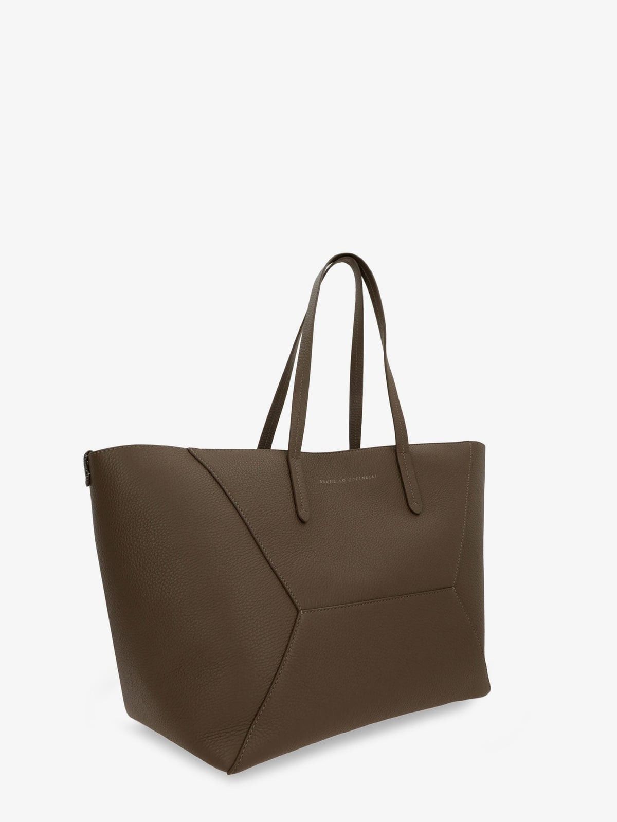 Brunello Cucinelli Brunello Cucinelli BC Duo hammered leather shoulder bag Size ONE SIZE - 3 Thumbnail