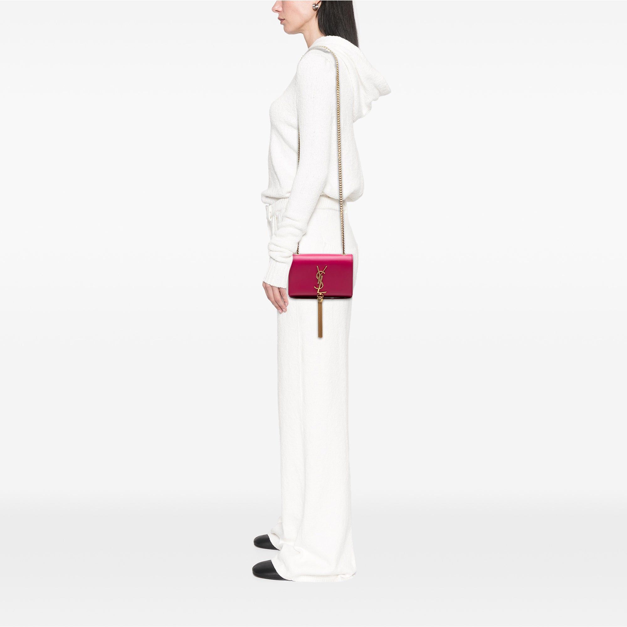 Saint Laurent Paris Smooth Calfskin Monogram Kate Tassel Crossbody Size ONE SIZE - 6 Thumbnail