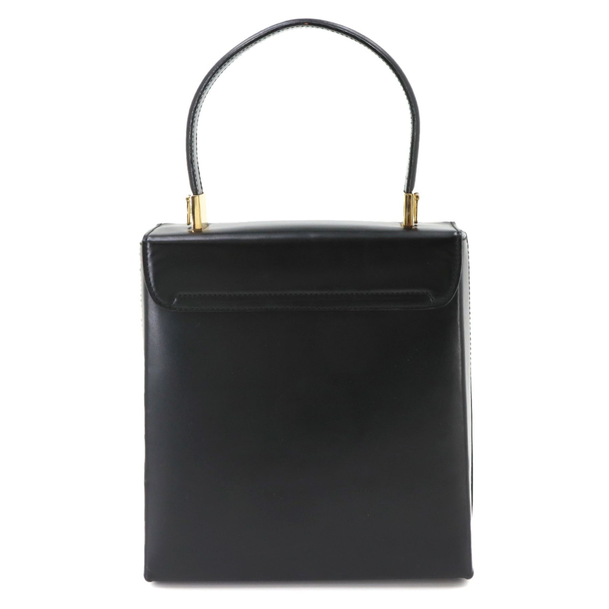 Salvatore Ferragamo Salvatore Ferragamo Gancini 2-way Hand/Shoulder Handbag, Leather, Black, 21 8658, Gold Hardware, Bag Size ONE SIZE - 3 Thumbnail