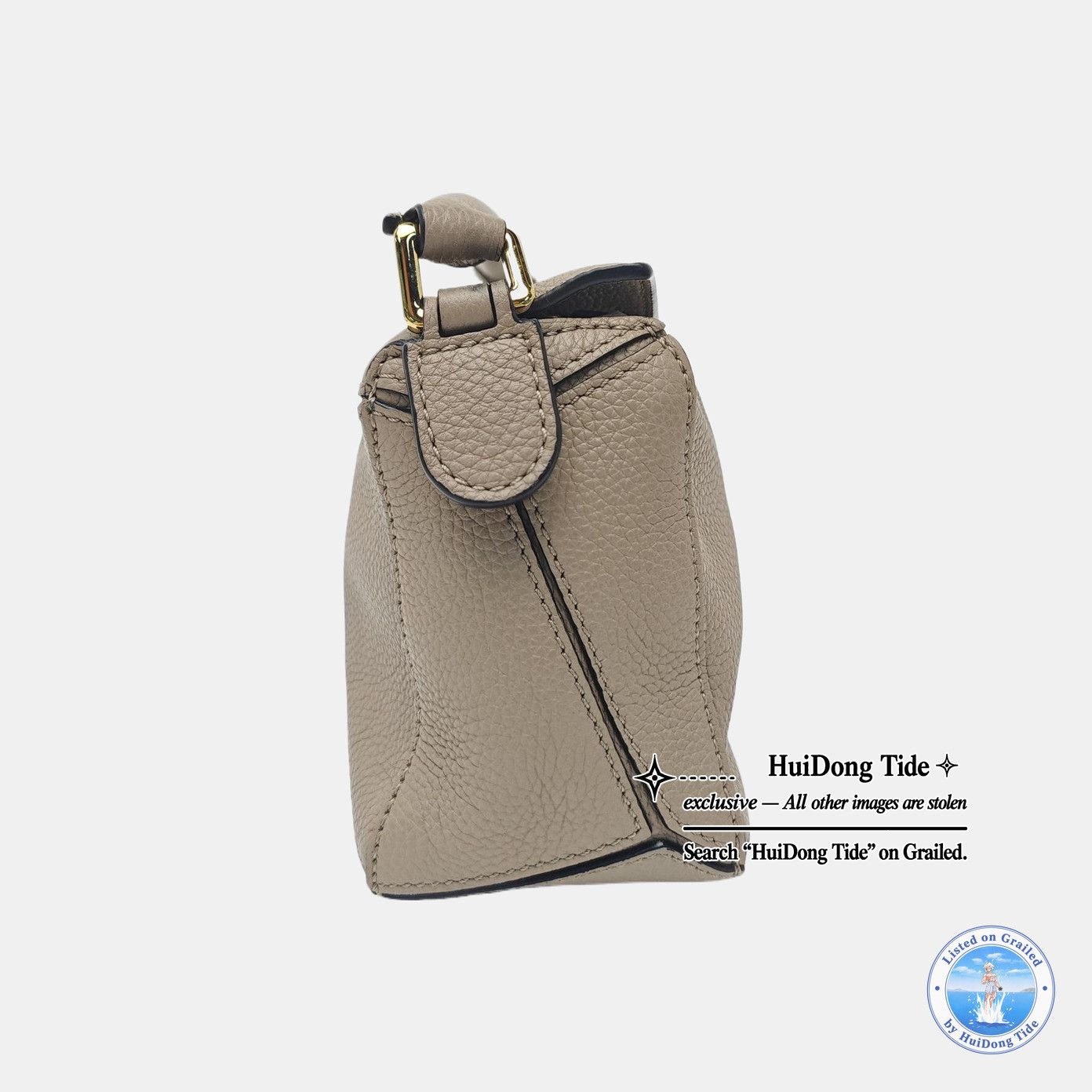 Loewe Loewe Puzzle Khaki Leather Handle Bag Size ONE SIZE - 4 Thumbnail