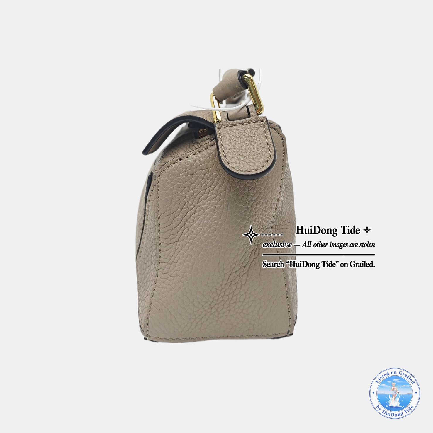 Loewe Loewe Puzzle Khaki Leather Handle Bag Size ONE SIZE - 3 Thumbnail