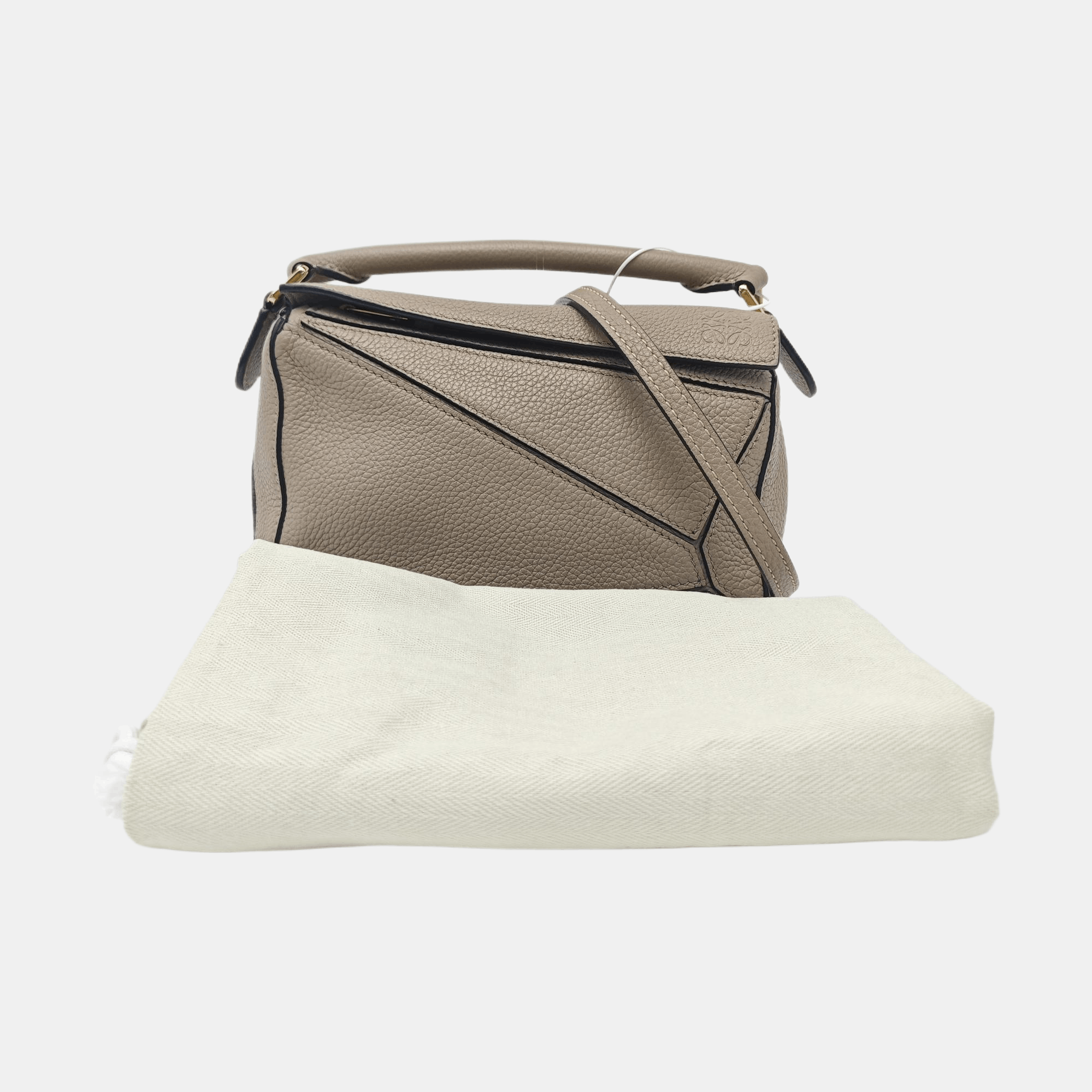 Loewe Loewe Puzzle Khaki Leather Handle Bag Size ONE SIZE - 8 Thumbnail
