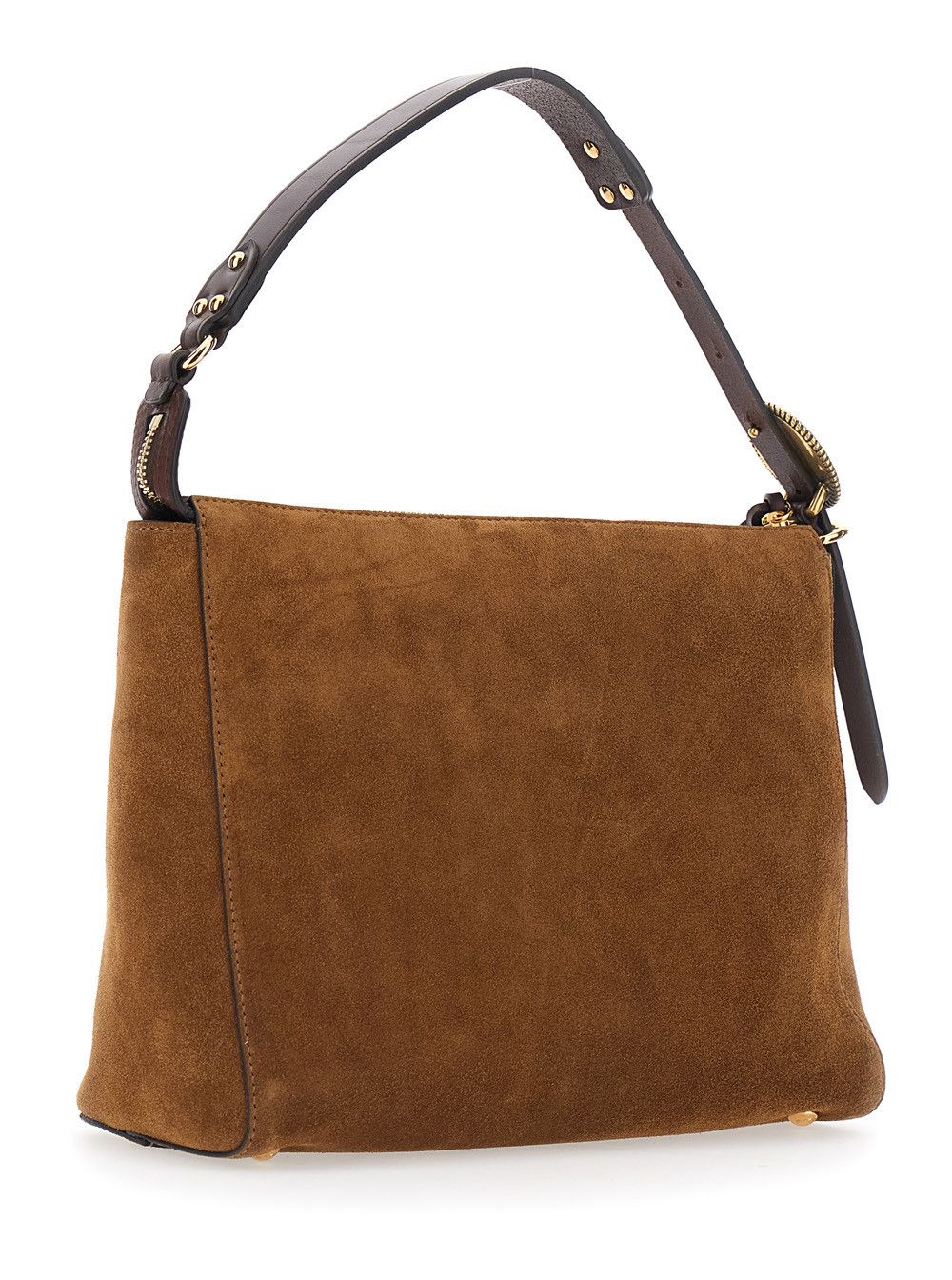 Etro Brown Shoulder bag with adjustable strap and Logo lettering on the front in suede for women Size ONE SIZE - 3 Thumbnail