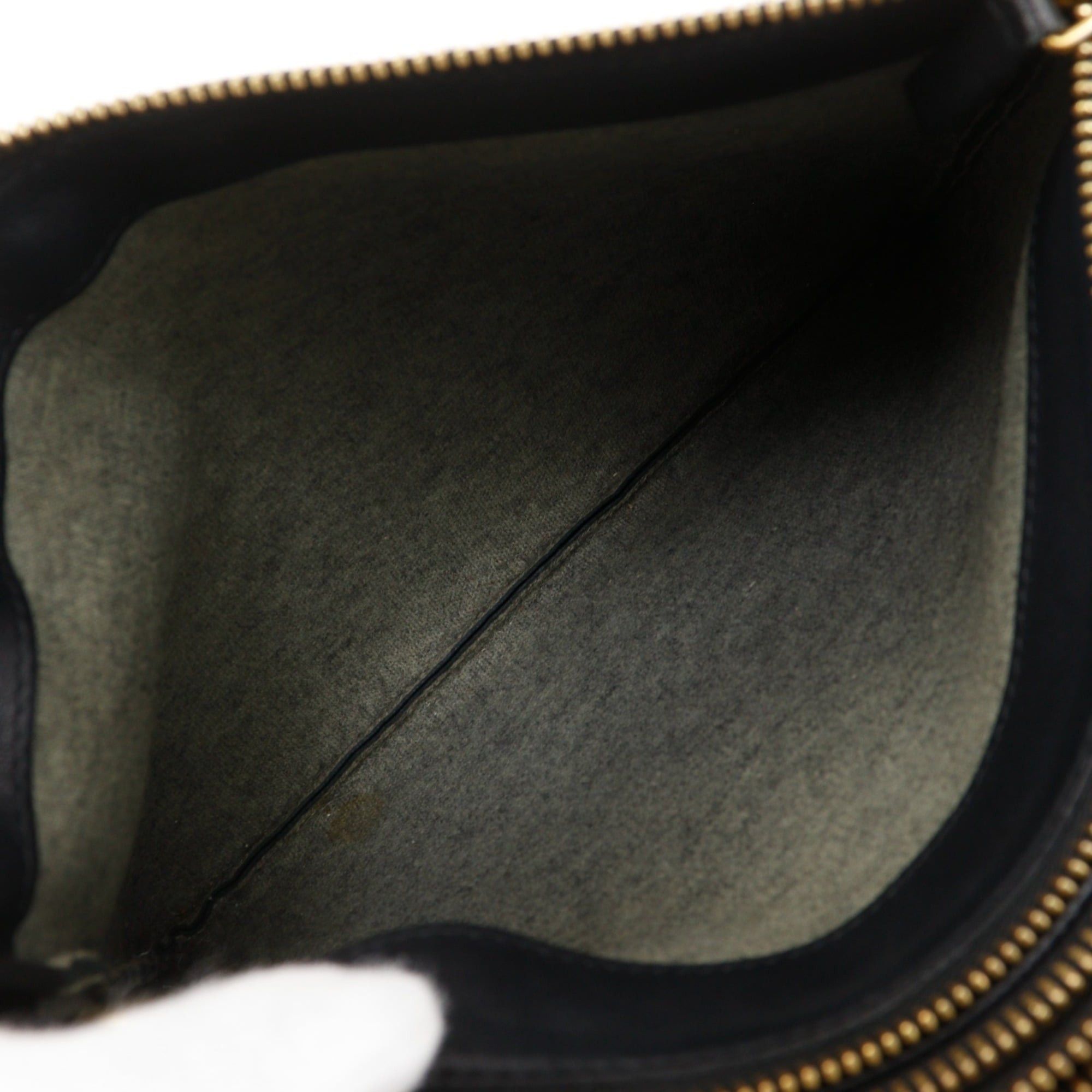 Celine Celine Trio Shoulder Bag, Leather, Black, Crossbody, Women's Size ONE SIZE - 7 Thumbnail