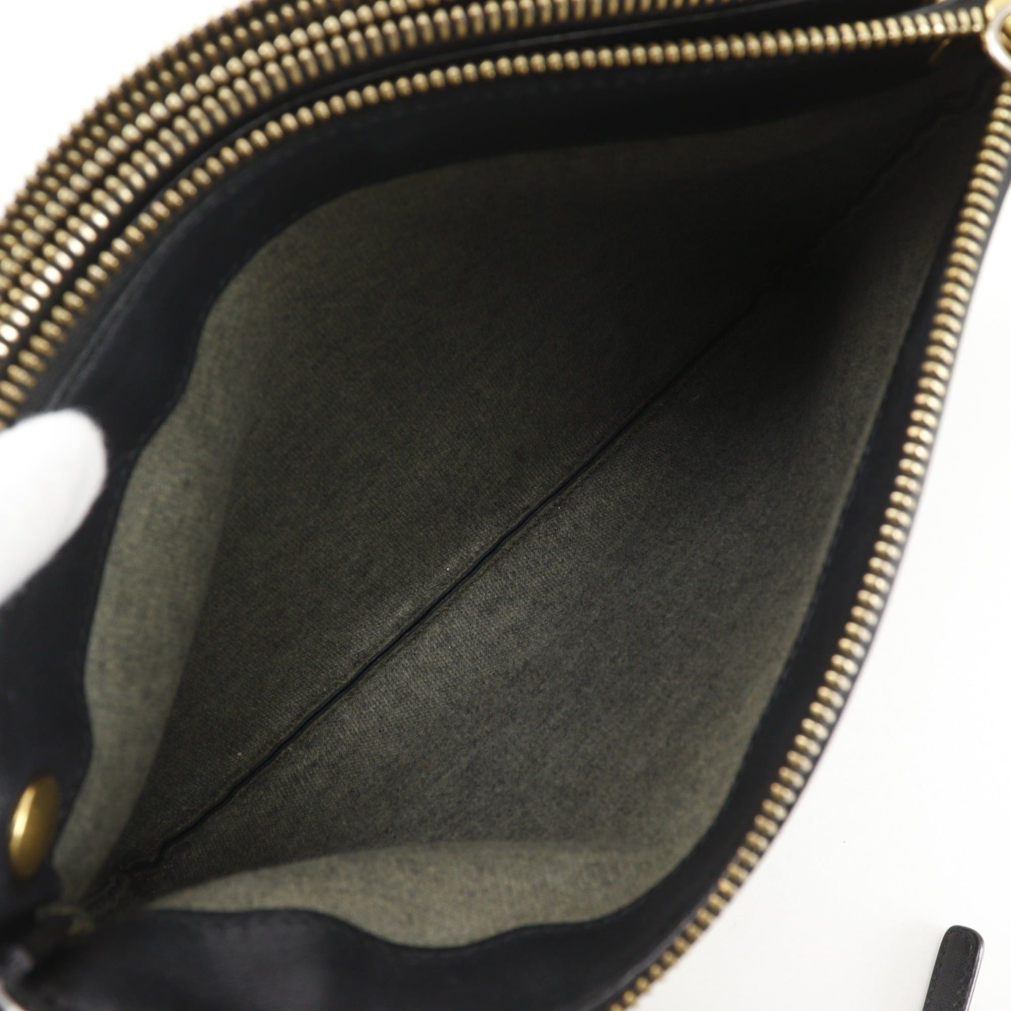Celine Celine Trio Shoulder Bag, Leather, Black, Crossbody, Women's Size ONE SIZE - 5 Thumbnail