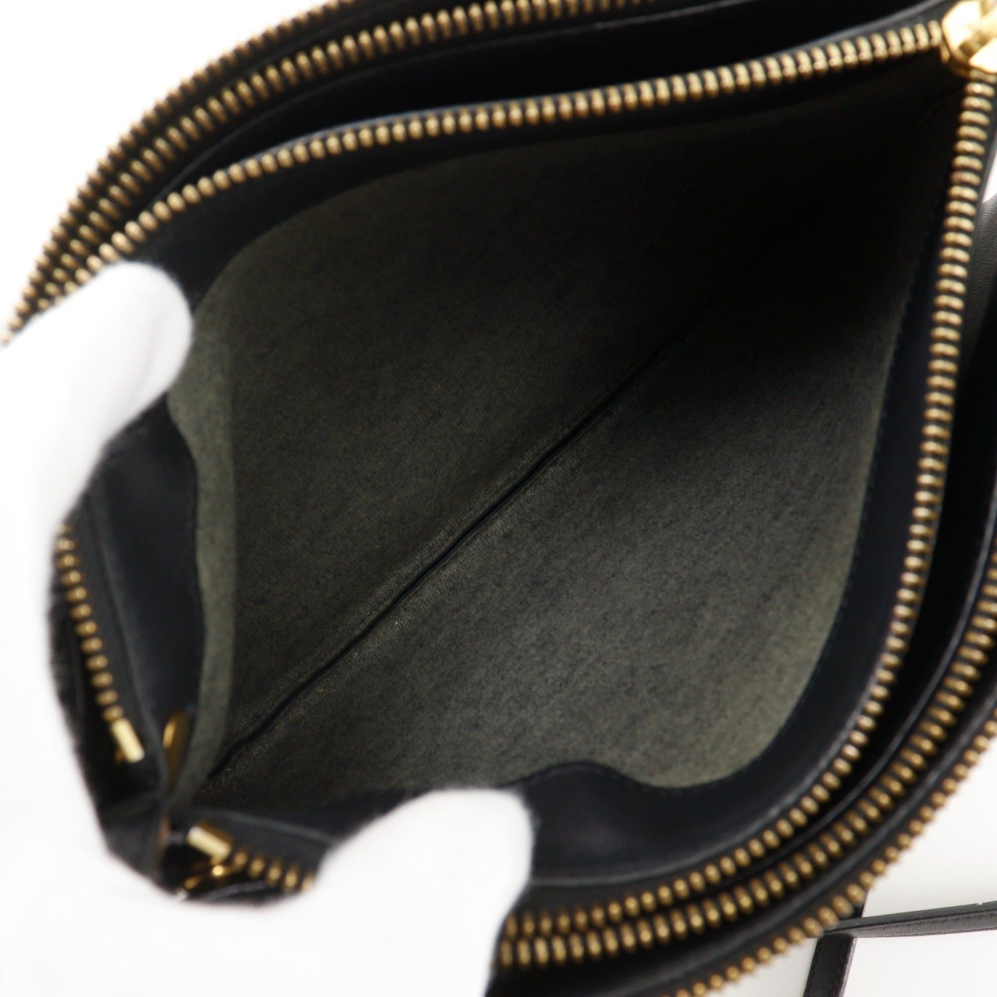 Celine Celine Trio Shoulder Bag, Leather, Black, Crossbody, Women's Size ONE SIZE - 6 Thumbnail