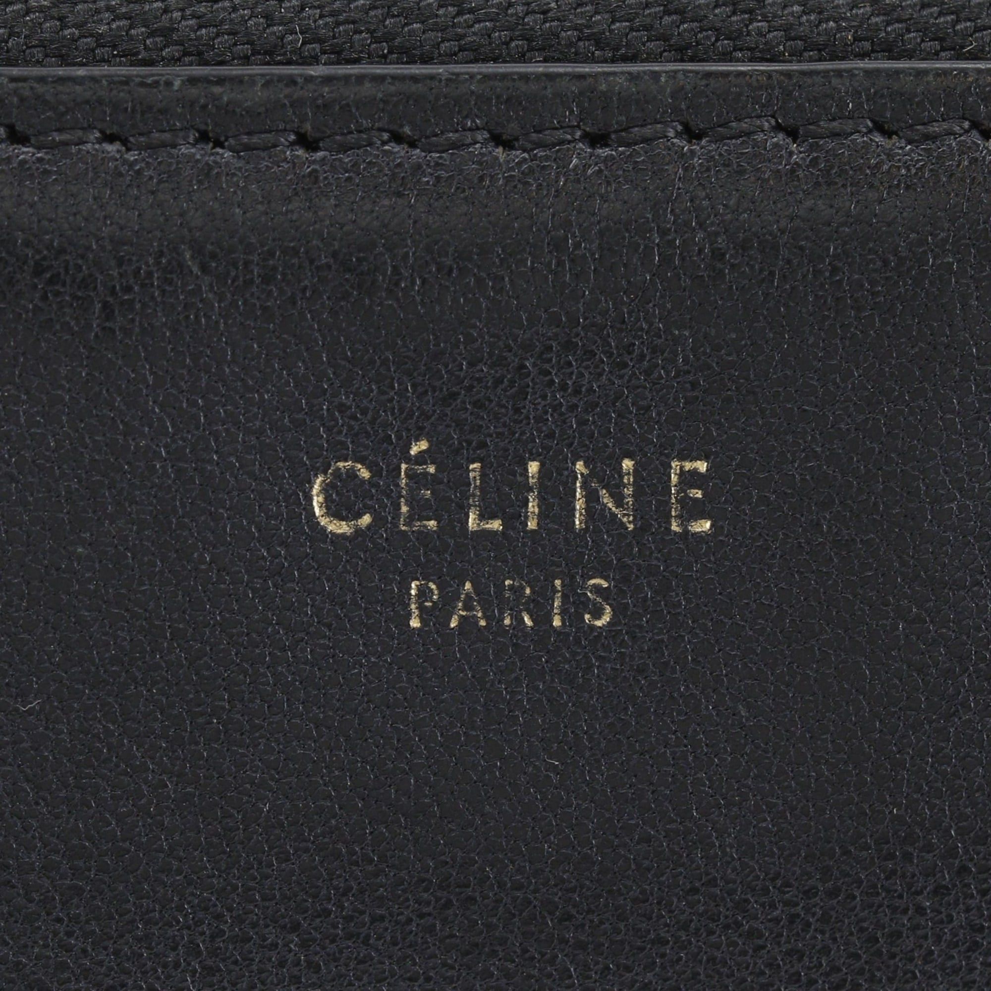 Celine Celine Trio Shoulder Bag, Leather, Black, Crossbody, Women's Size ONE SIZE - 16 Thumbnail