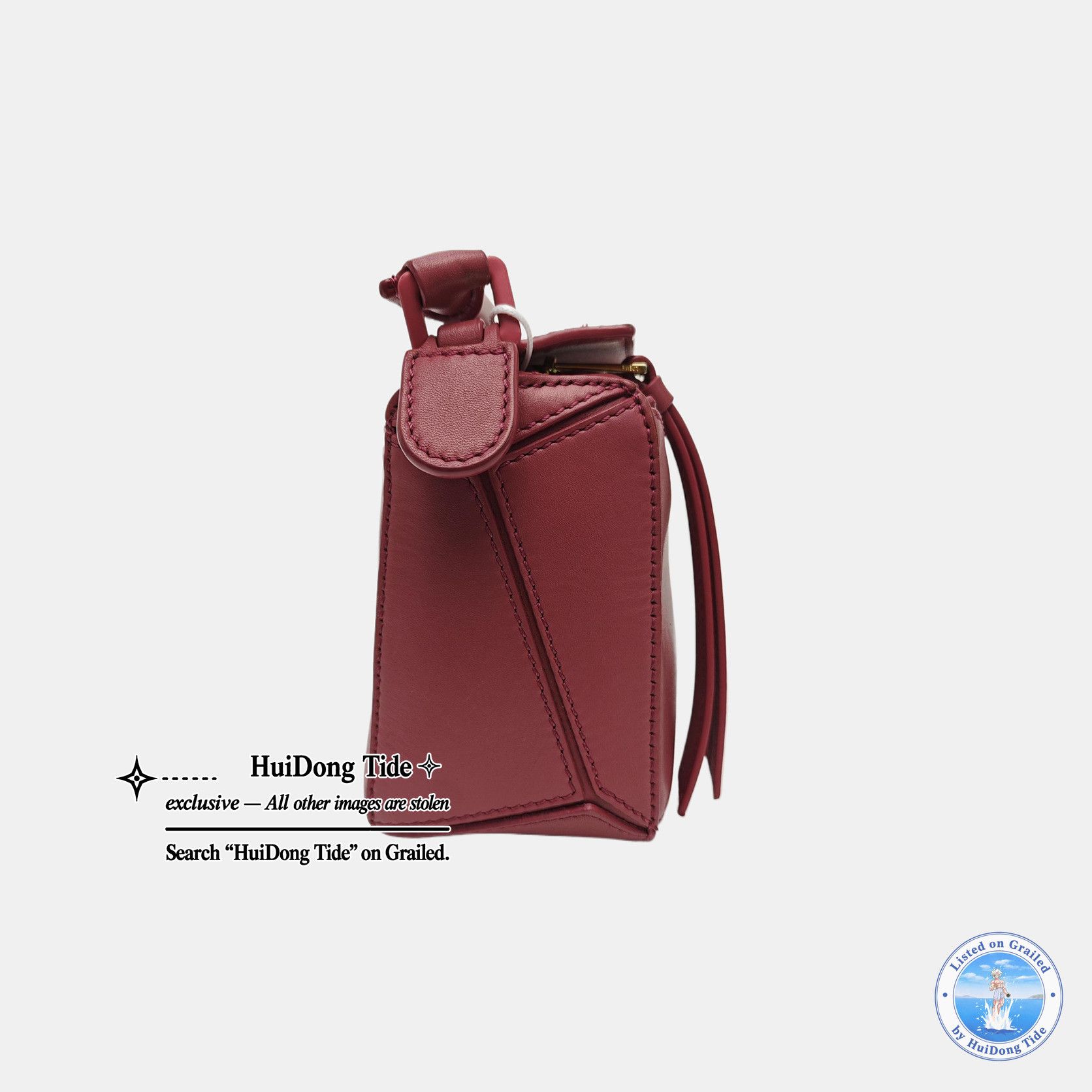 Loewe LOEWE Puzzle Small Leather Handle Bag Pink Size ONE SIZE - 4 Thumbnail