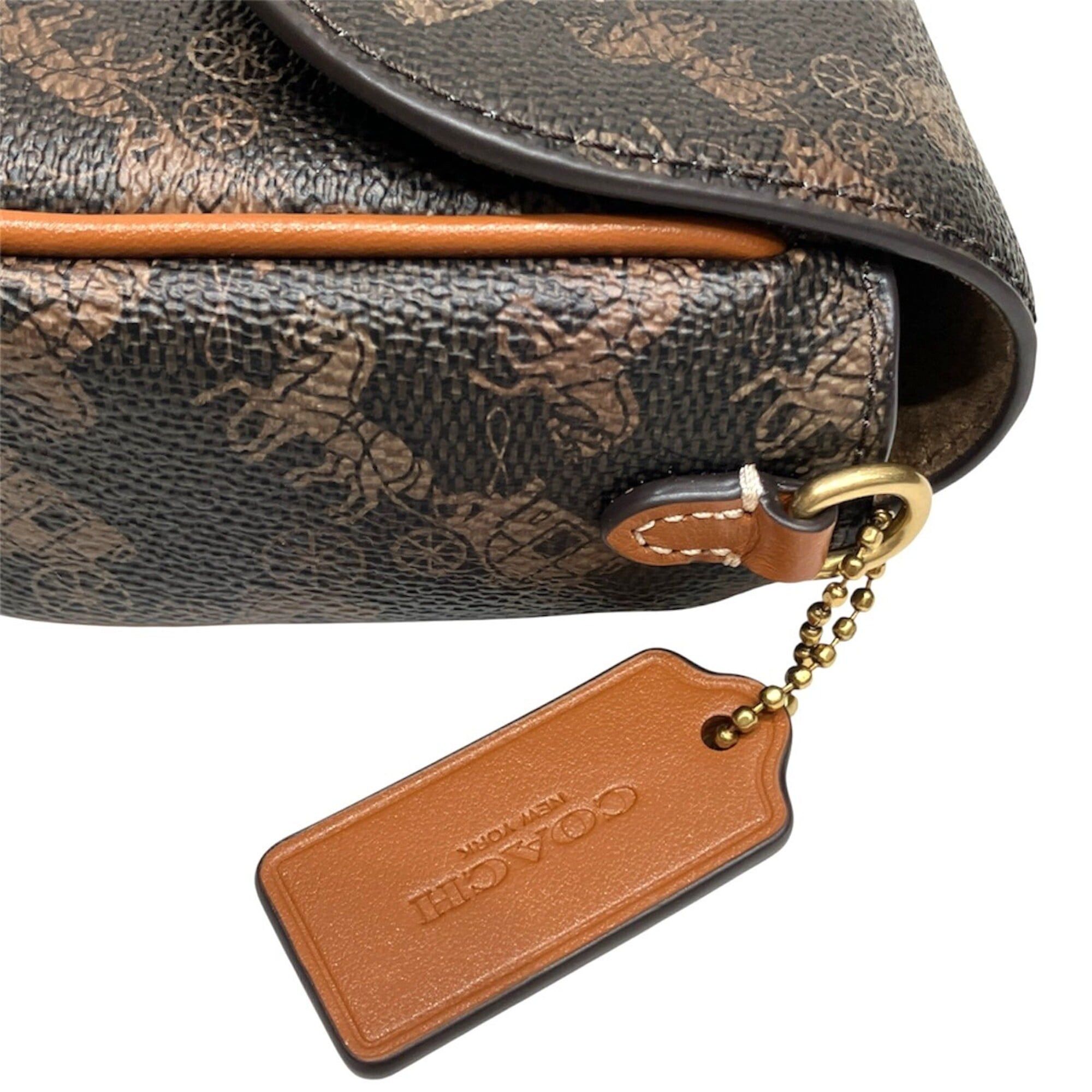 Coach Coach Brooke Flap Chain Bag - Horse and Carriage Print Shoulder Bag, PVC Cowhide Leather, CAN92 B4TXN Size ONE SIZE - 6 Thumbnail