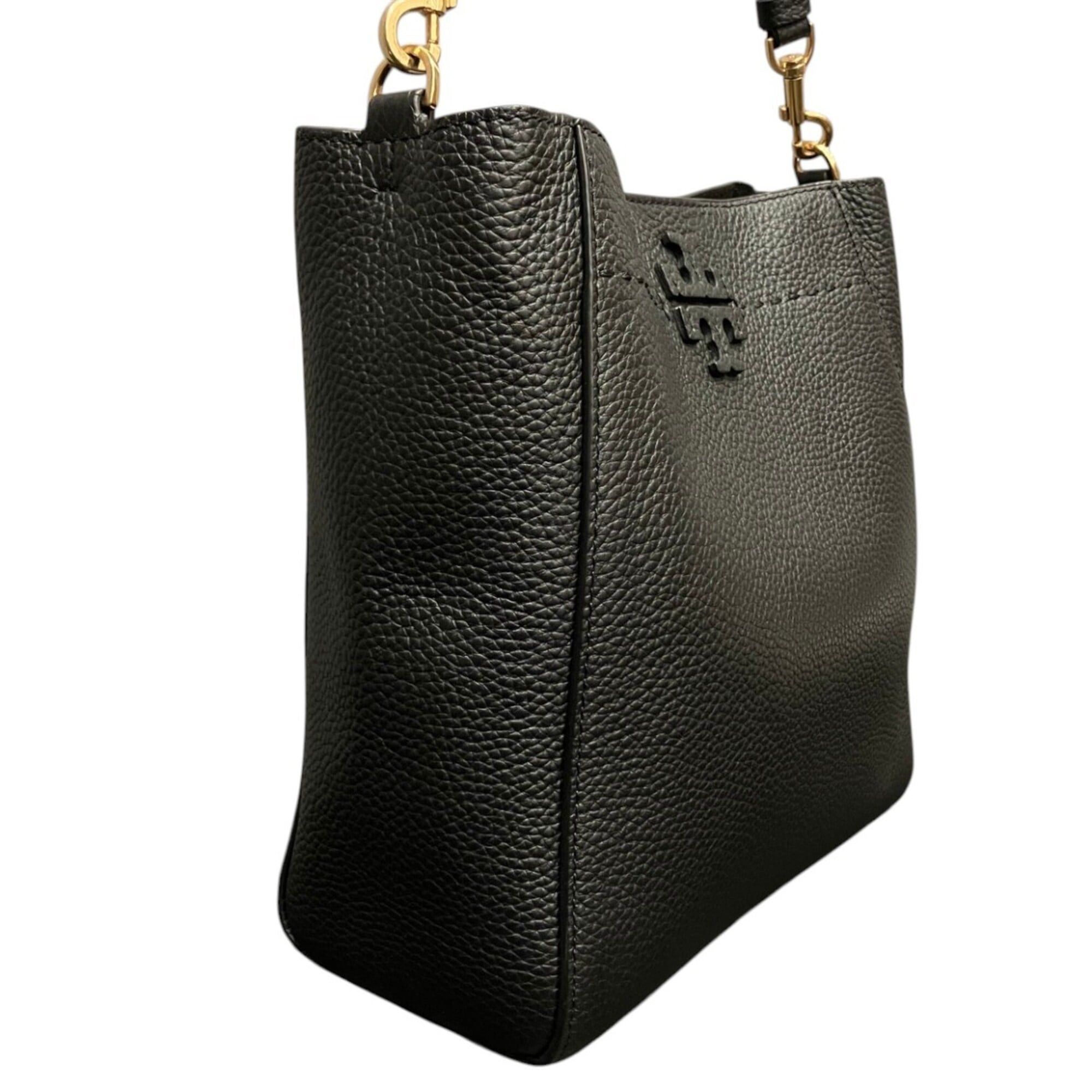 Tory Burch Tory Burch MacGraw Medium Bucket Bag Shoulder Leather 73338 Size ONE SIZE - 7 Thumbnail