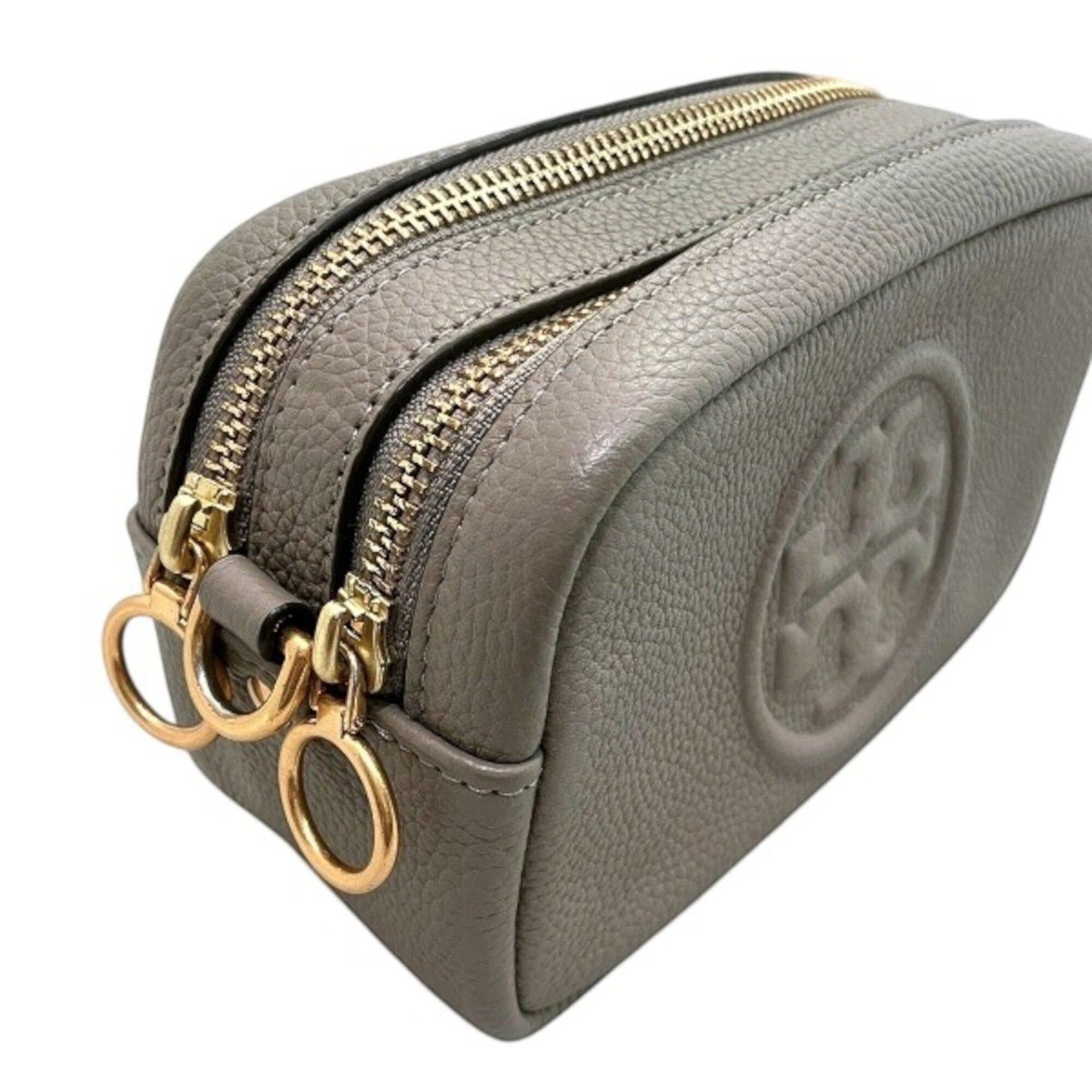 Tory Burch Tory Burch Perry Bombe Shoulder Bag, Pebbled Leather Size ONE SIZE - 8 Thumbnail