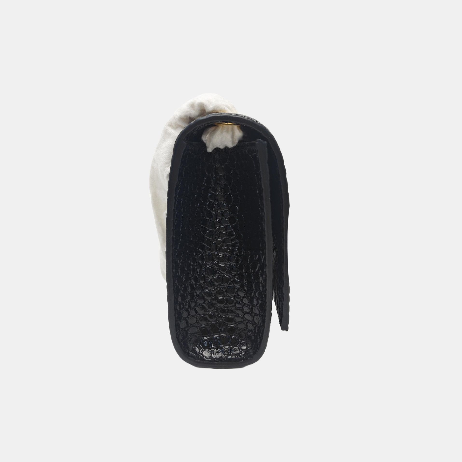 Saint Laurent Paris Saint Laurent Kate Crocodile Embossed Tassel Bag One Size Size ONE SIZE - 4 Thumbnail