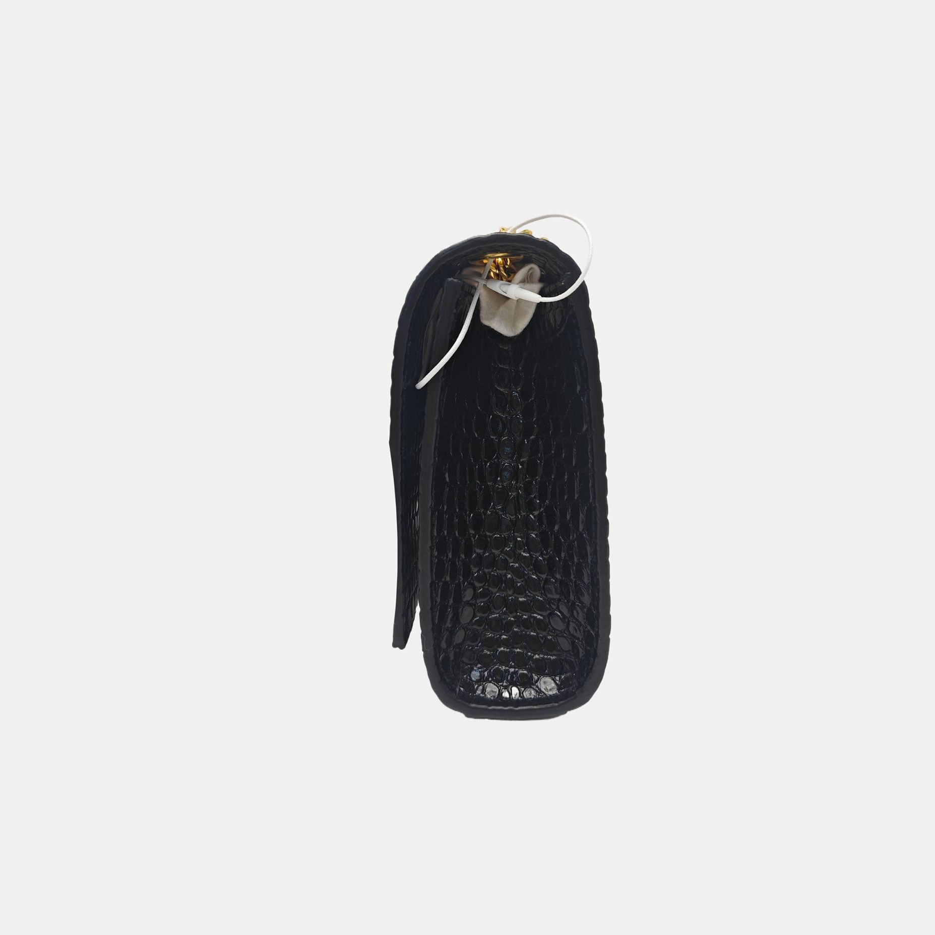 Saint Laurent Paris Saint Laurent Kate Crocodile Embossed Tassel Bag One Size Size ONE SIZE - 3 Thumbnail