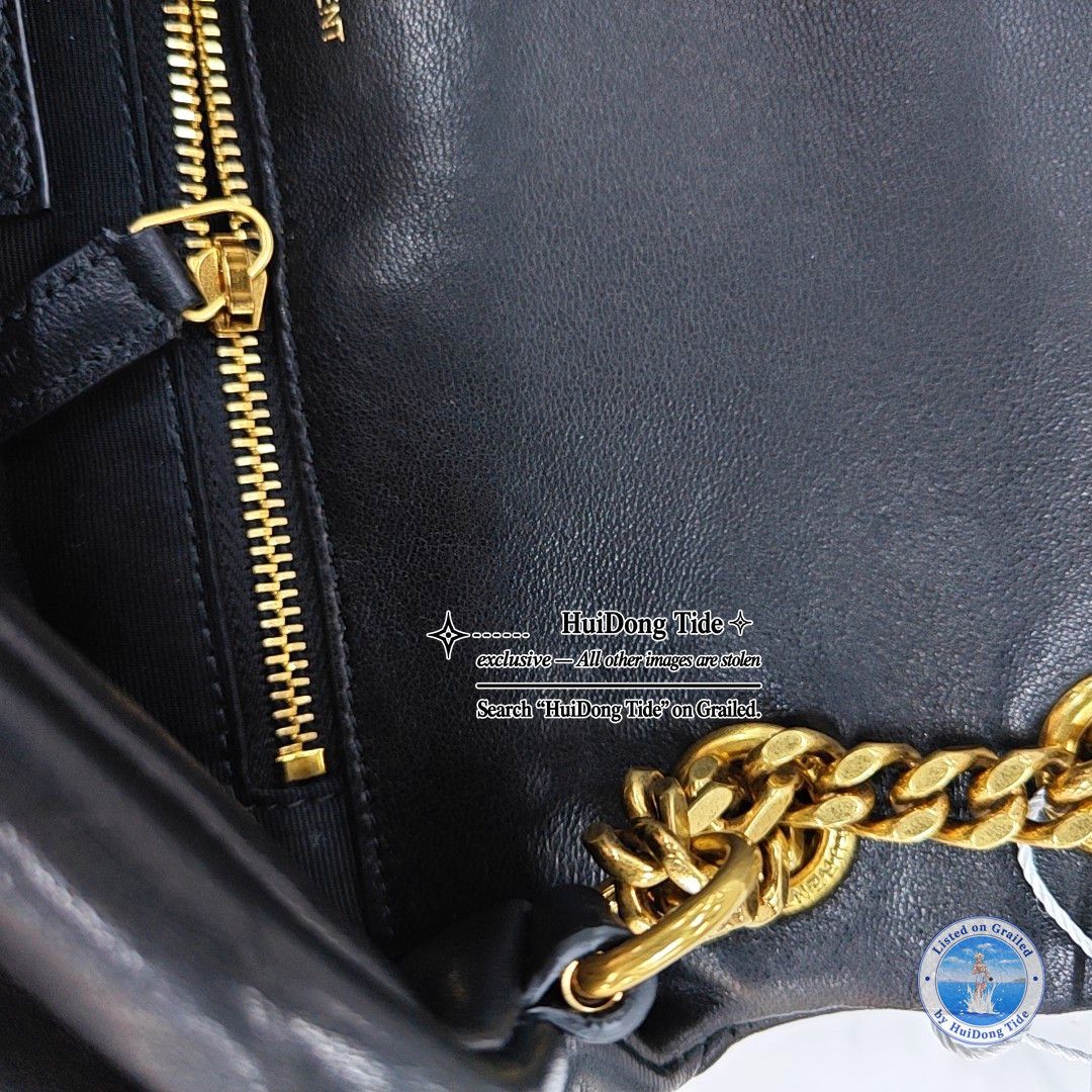 Saint Laurent Paris Saint Laurent Calypso Small Lambskin Shoulder Bag Size ONE SIZE - 10 Thumbnail