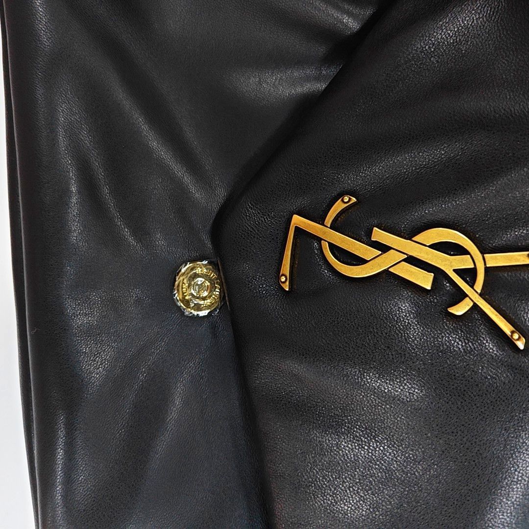 Saint Laurent Paris Saint Laurent Calypso Small Lambskin Shoulder Bag Size ONE SIZE - 9 Thumbnail