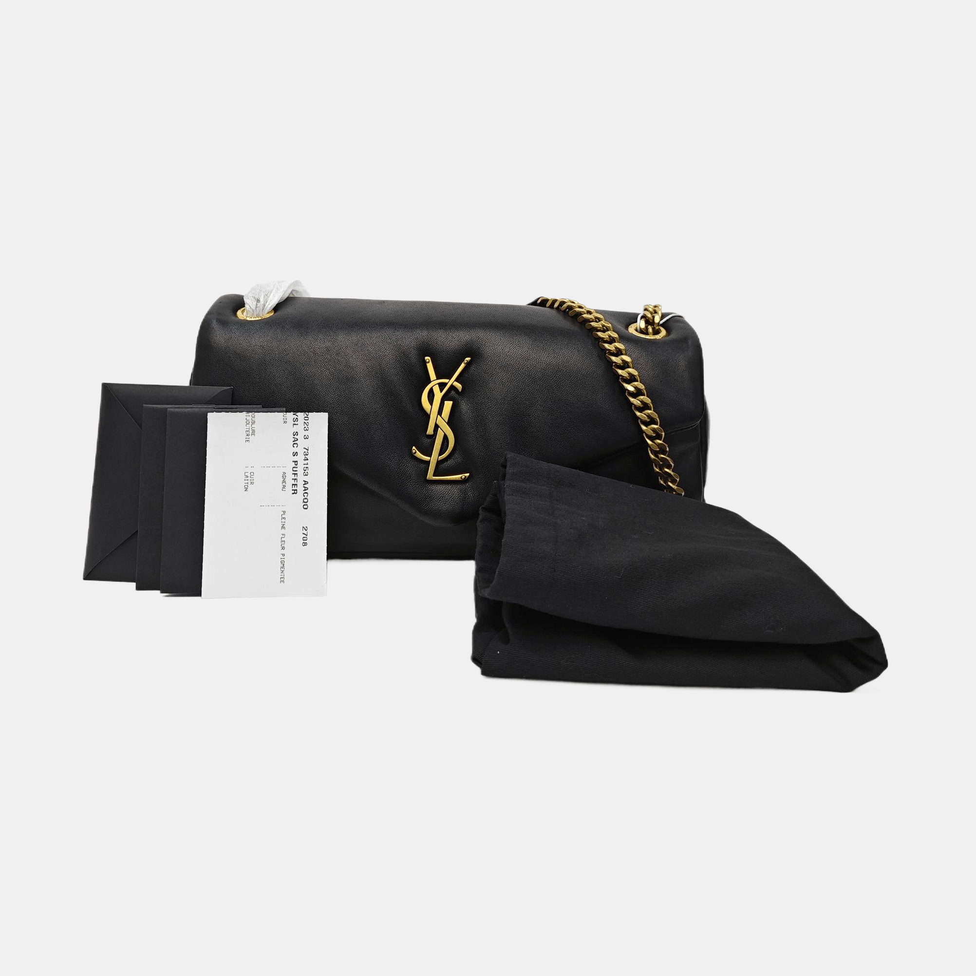 Saint Laurent Paris Saint Laurent Calypso Small Lambskin Shoulder Bag Size ONE SIZE - 8 Thumbnail
