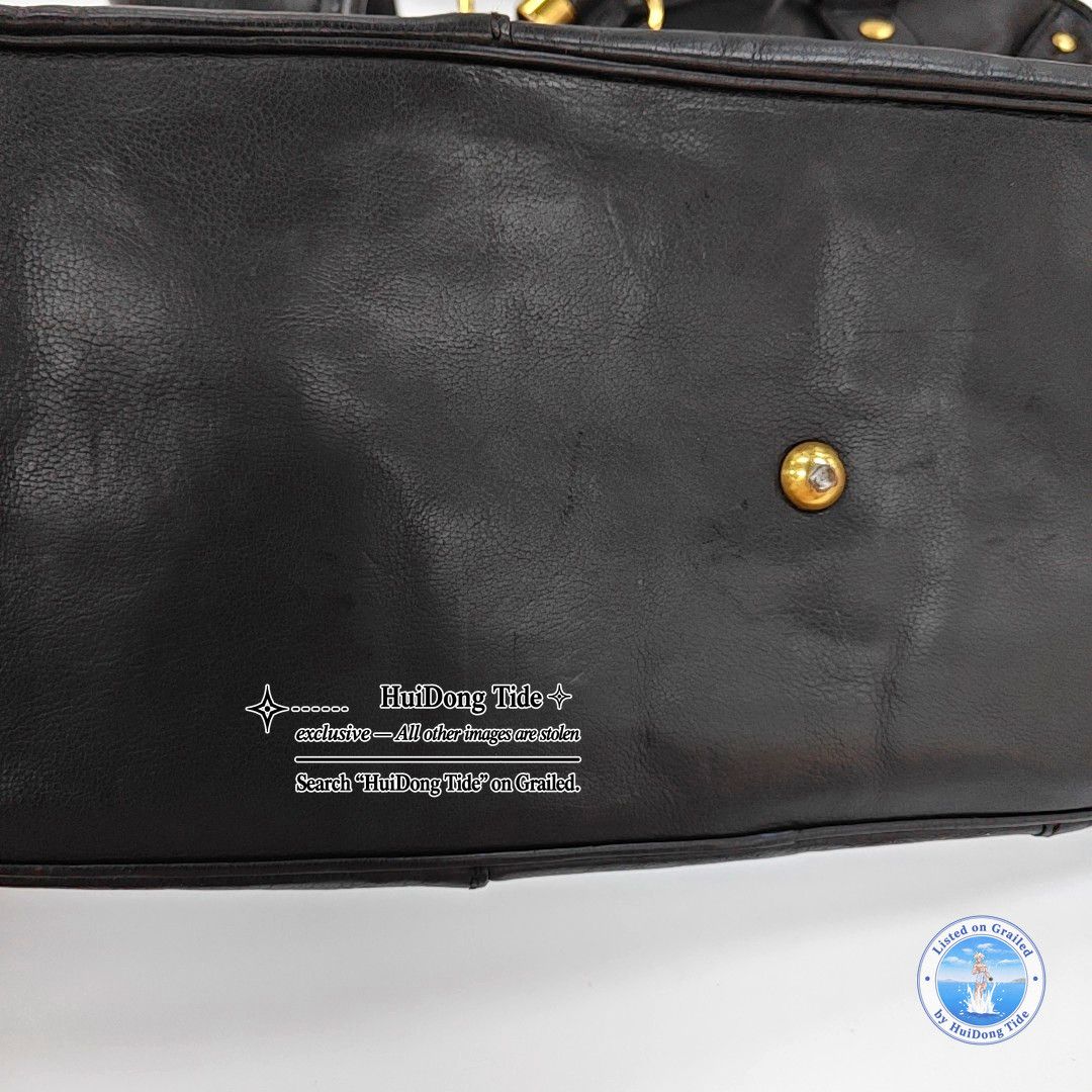 Saint Laurent Paris Saint Laurent Muse Black Leather Handle Bag One Size Size ONE SIZE - 14 Thumbnail