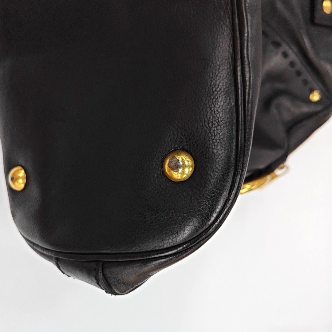 Saint Laurent Paris Saint Laurent Muse Black Leather Handle Bag One Size Size ONE SIZE - 17 Thumbnail