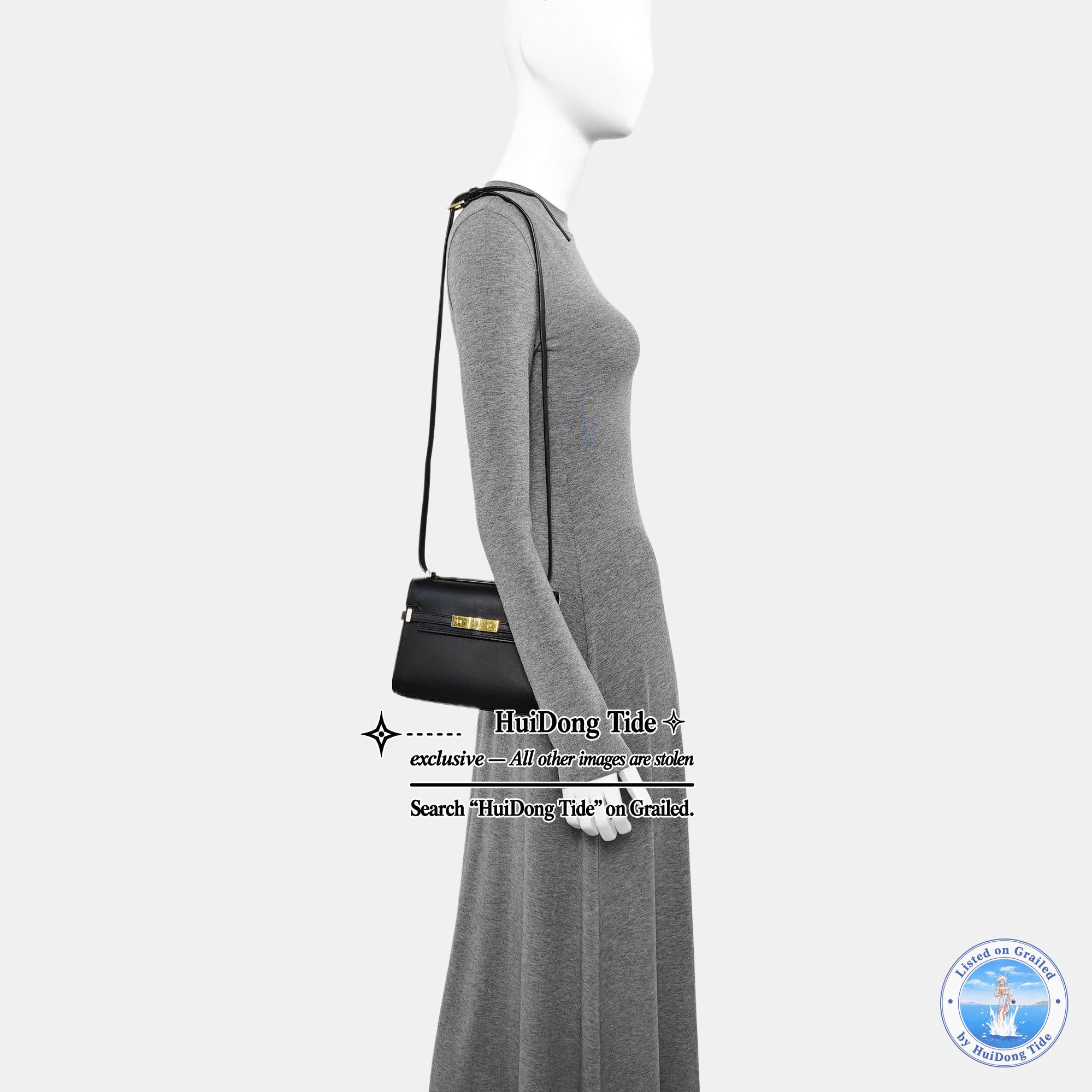 Saint Laurent Paris Saint Laurent Manhattan Leather Shoulder Bag Size ONE SIZE - 2 Thumbnail