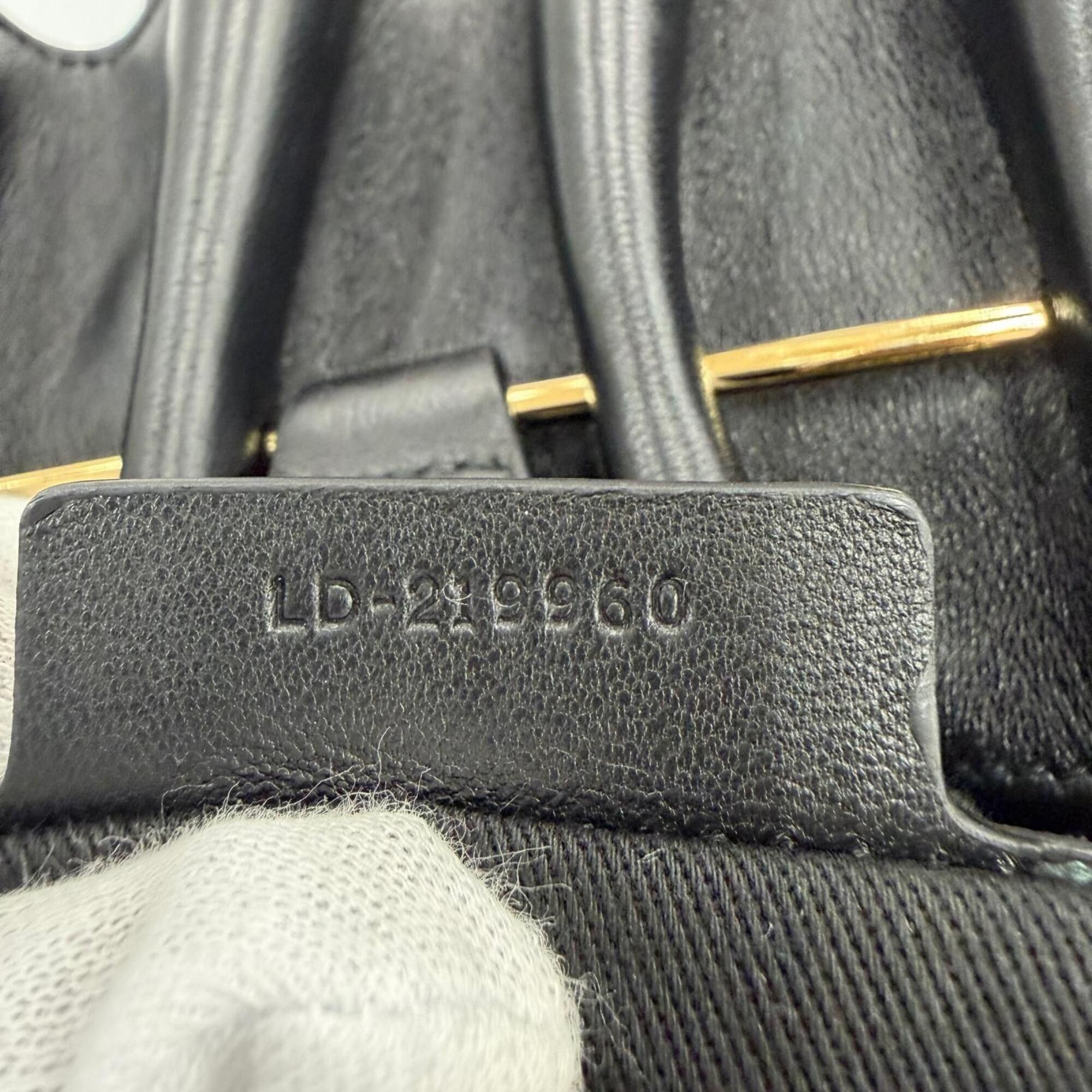 Salvatore Ferragamo Salvatore Ferragamo FERRAGAMO 219960 Gancini Soft Bag M Lamb Nappa Leather 2-Way Shoulder Tote Black Made in Italy Women's with Dust Size ONE SIZE - 6 Thumbnail