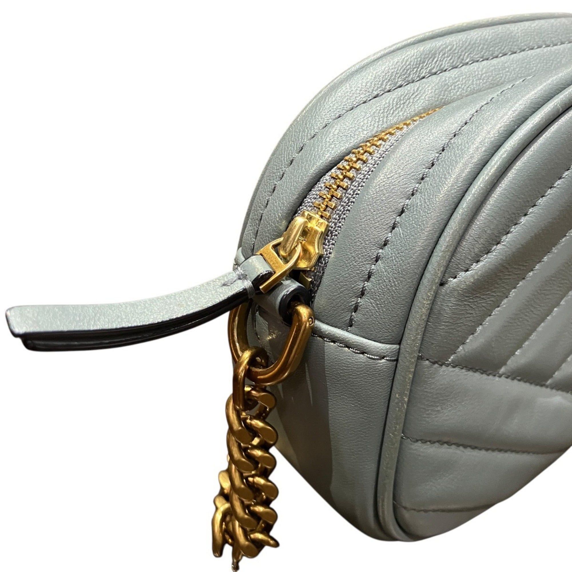 Tory Burch Tory Burch Chevron Small Camera Bag Shoulder Kira Leather Size ONE SIZE - 7 Thumbnail
