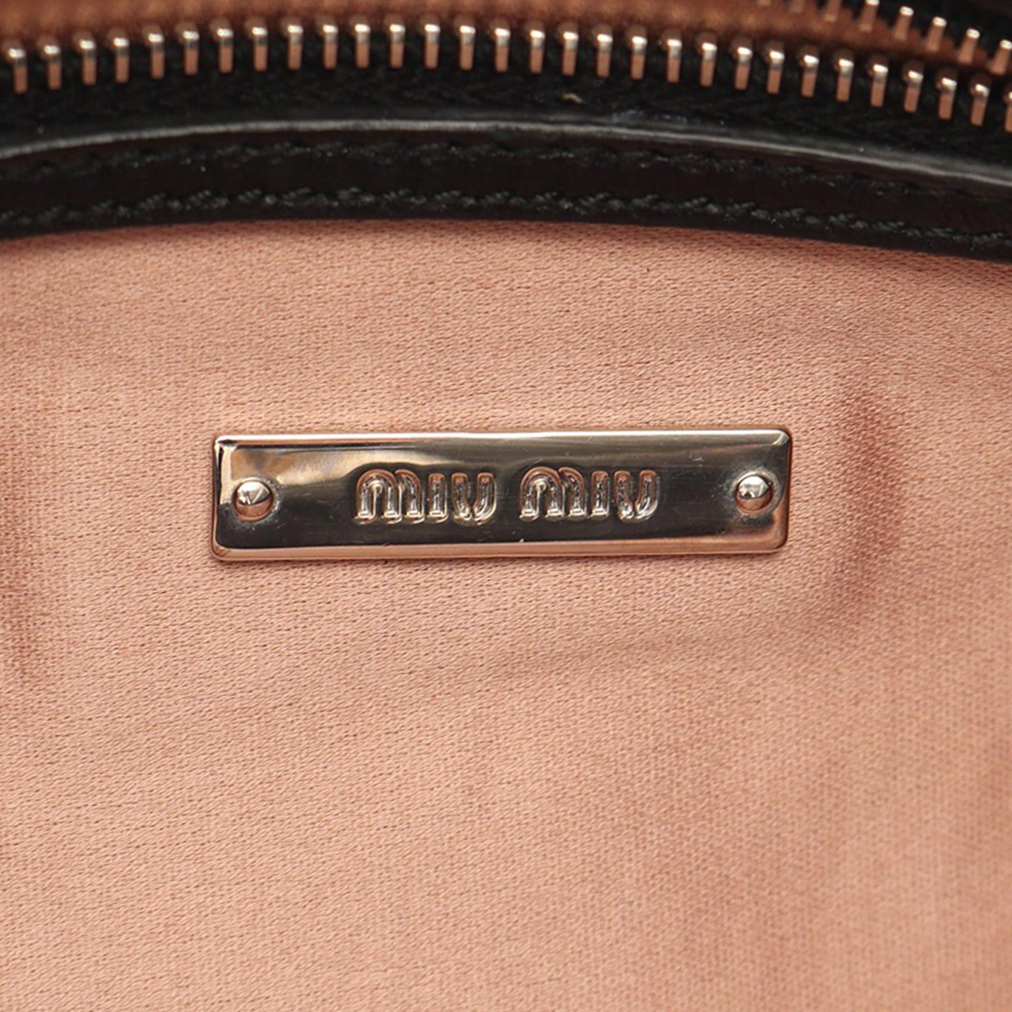 Miu Miu Matelasse Nappa Crystal Chain Satchel Size ONE SIZE - 4 Thumbnail