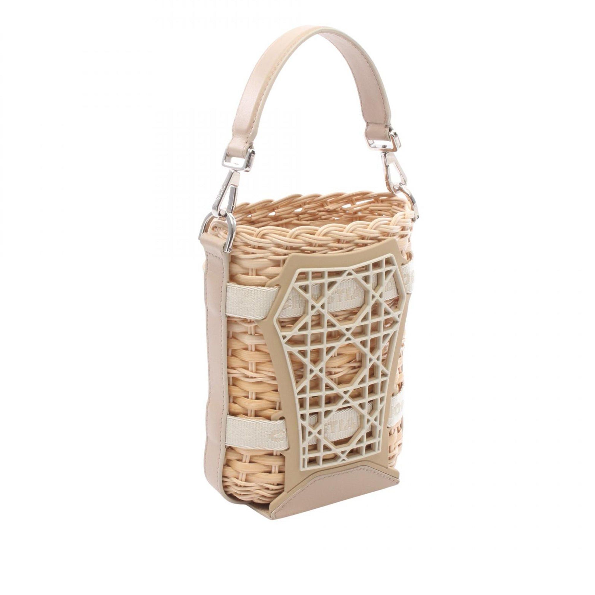 Dior Raffia and Leather Sahara Wicker Basket Bucket Bag Size ONE SIZE - 2 Thumbnail